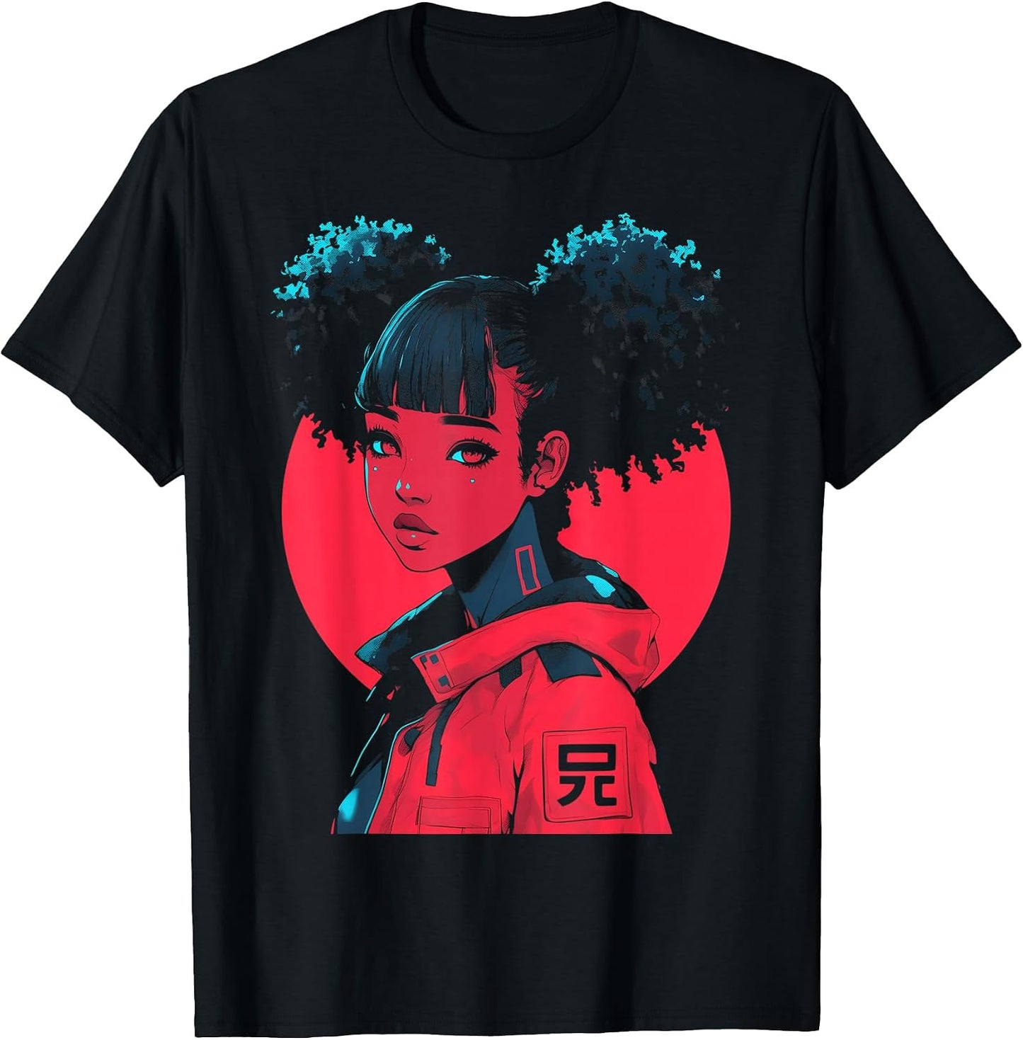 BLACK GIRL OTAKU AESTHETIC - Adult & Kids T-Shirts, Sweatshirts & Hoodies apparel design preview 1