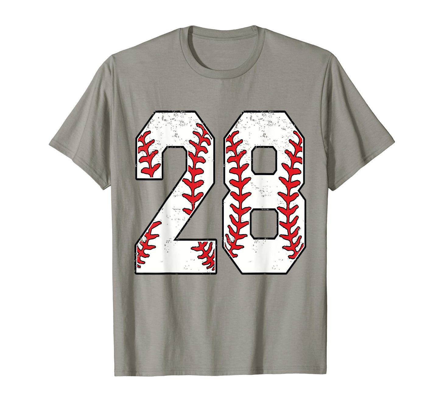 Number 28 Baseball 28 Jersey Number T-Shirt - Casual Everyday Wear Unisex - T-Shirt, Sweatshirt, Hoodie
