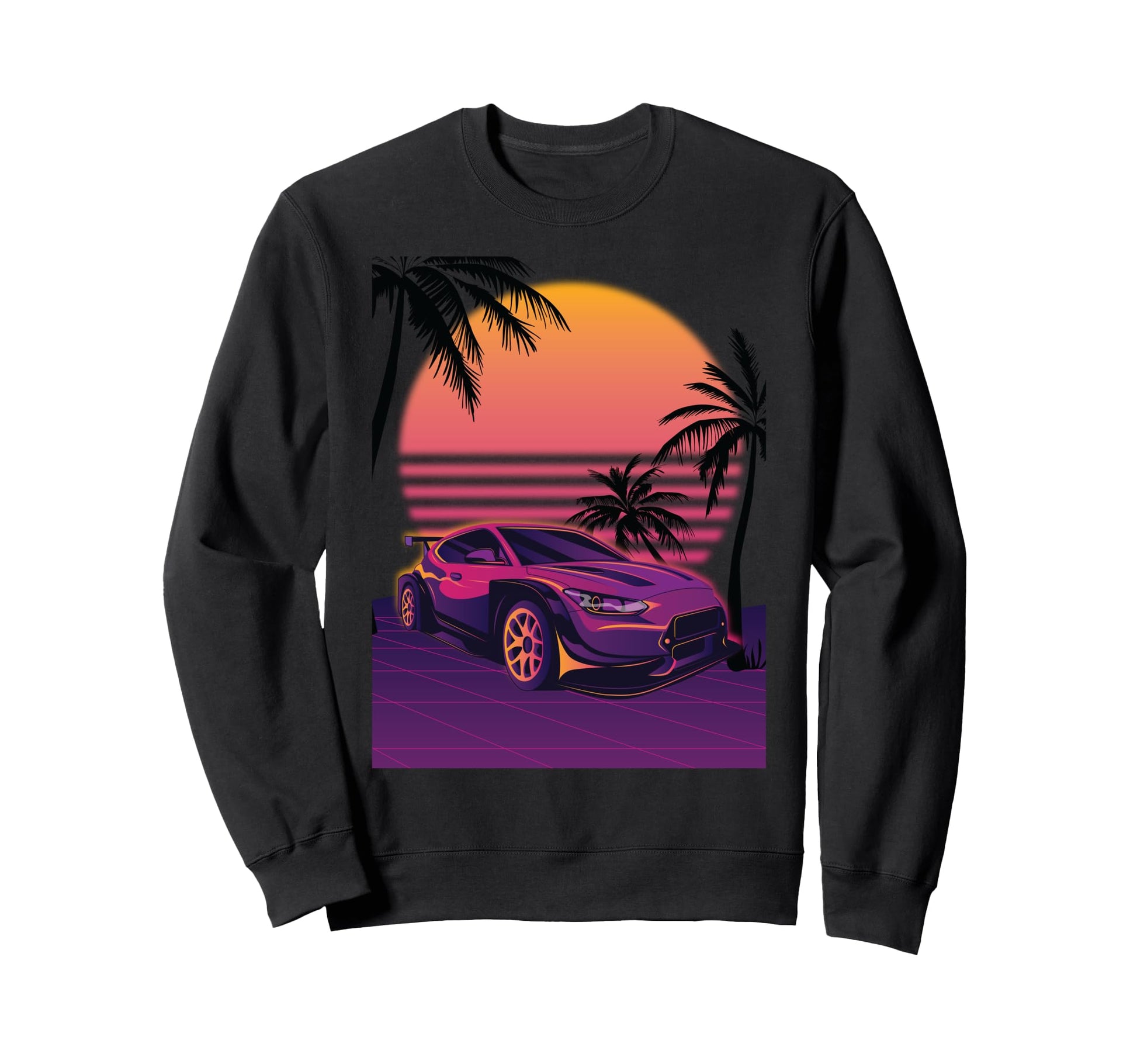 Aesthetic Synthwave Retrowave Sweatshirt - Novelty Apparel for Adults - T-Shirt, Sweatshirt, Hoodie