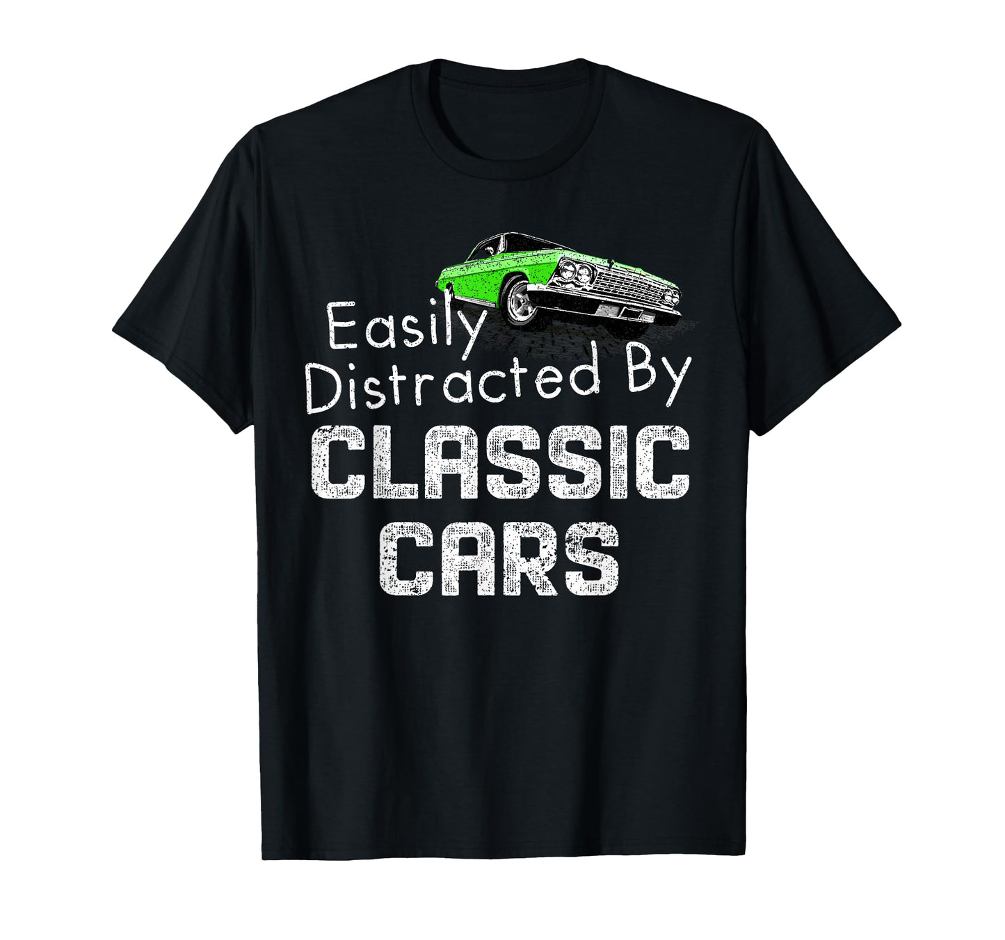 1962 62 Impala Easily Distracted Cars T-Shirt - Unique Graphic for Adults - T-Shirt, Sweatshirt, Hoodie