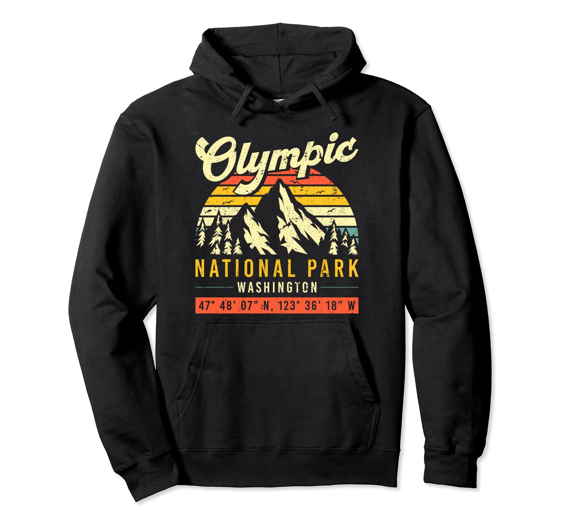 Olympic Washington National Park Hoodie - Unique Graphic Unisex - T-Shirt, Sweatshirt, Hoodie