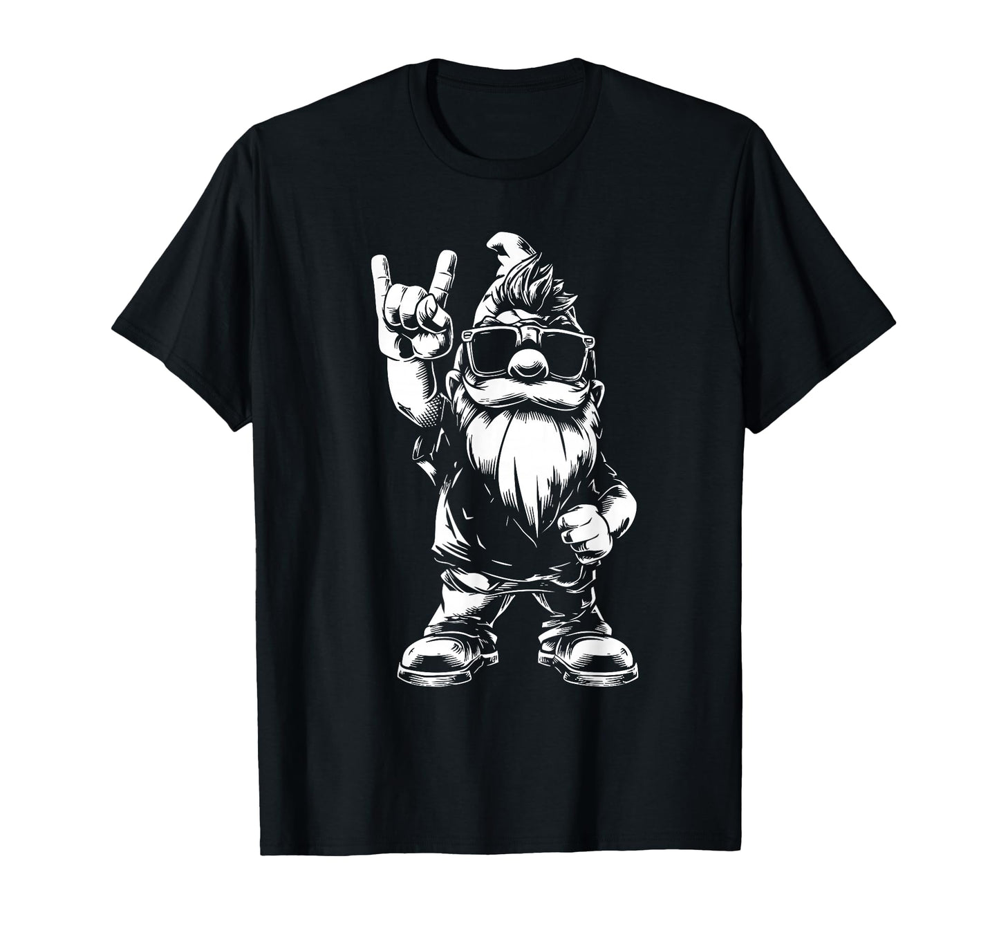 Heavy Metal Garden Gnome Rock T-Shirt - Fun Novelty Design Men Women - T-Shirt, Sweatshirt, Hoodie
