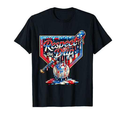 Baseball Life Drip Ice Cream T-Shirt - Casual Everyday Wear Men Women - T-Shirt, Sweatshirt, Hoodie