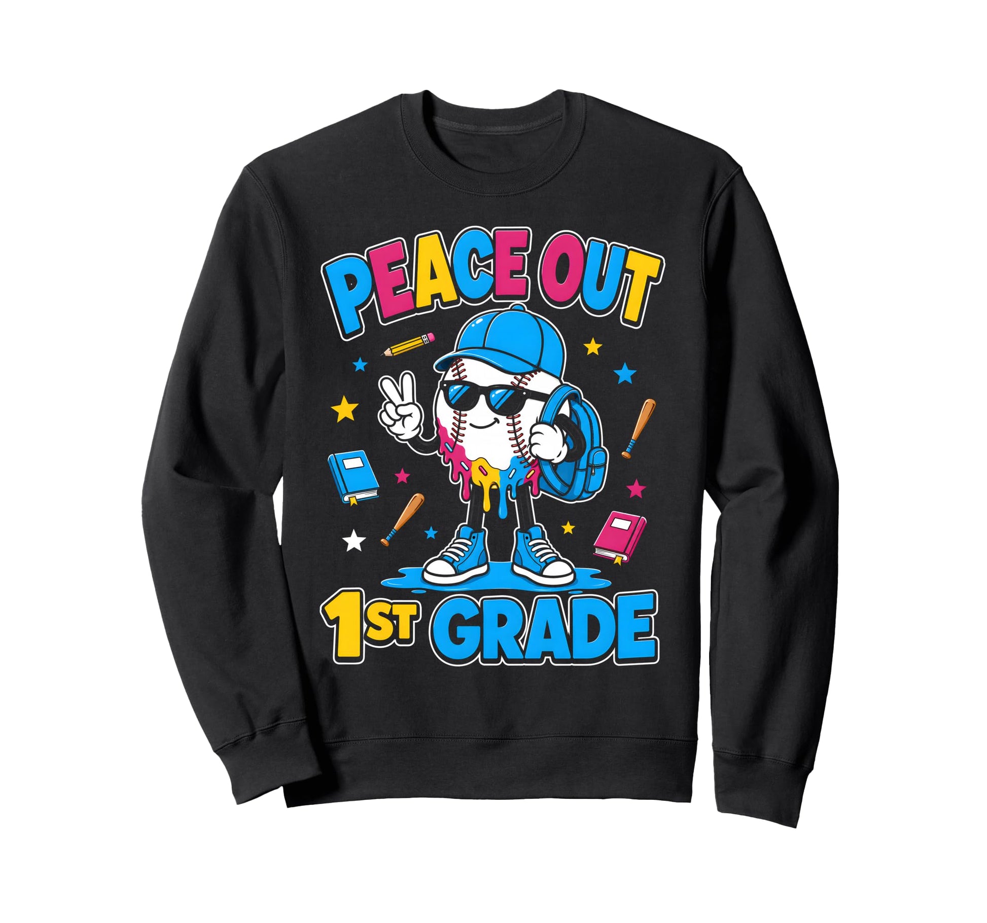 1St Grade Back To School Sweatshirt - Fun Novelty Design for Adults - T-Shirt, Sweatshirt, Hoodie