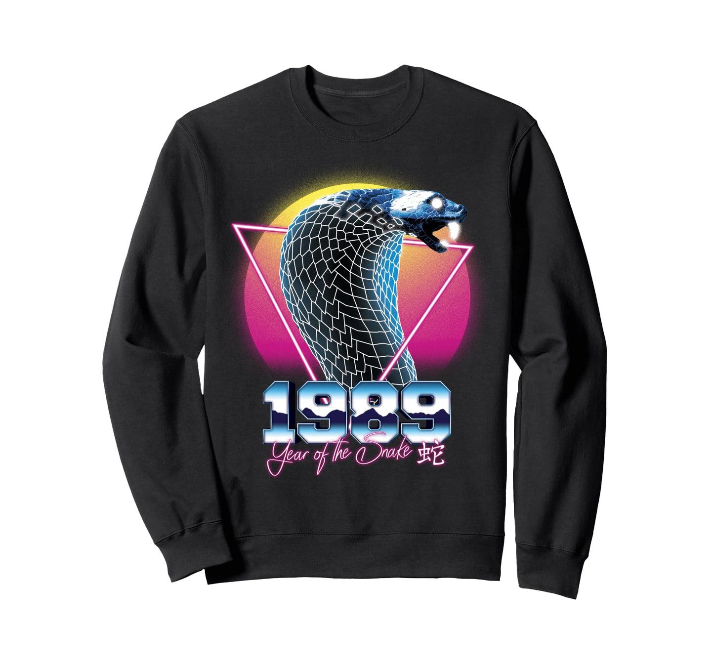 1989 Year Snake 80S Chinese Zodiac Sweatshirt - Custom Art Print Men Women - T-Shirt, Sweatshirt, Hoodie