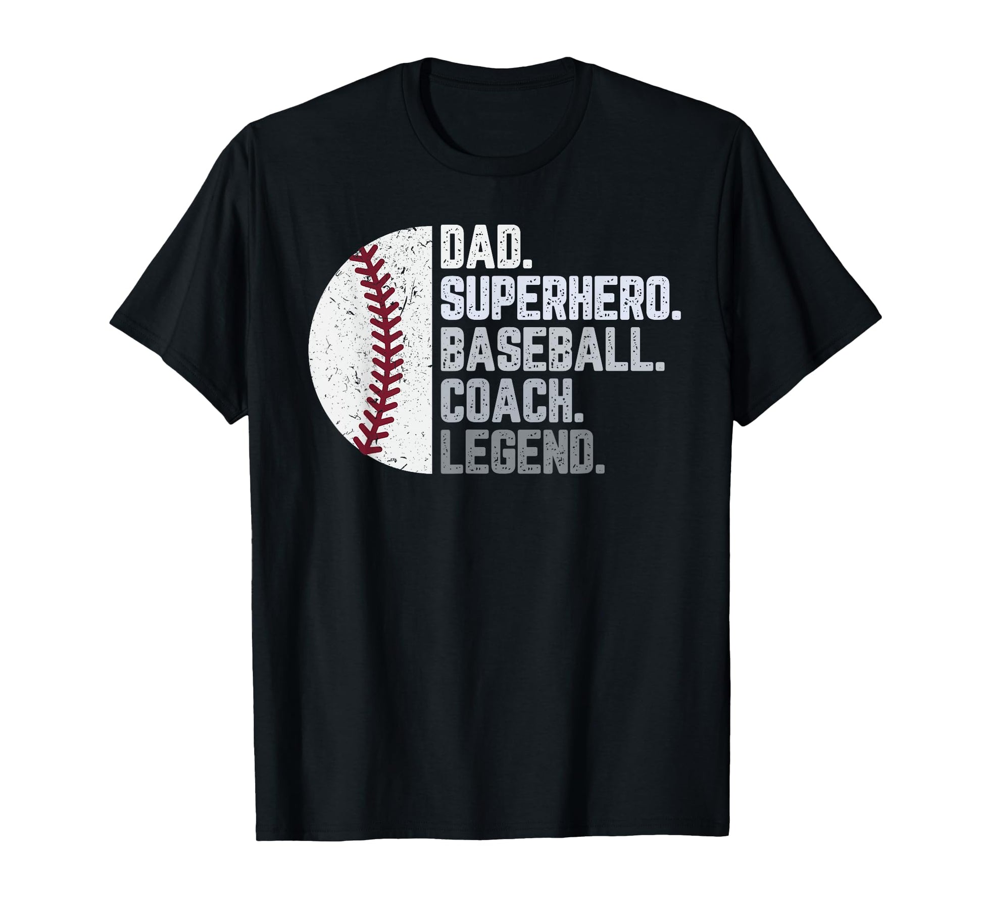 Baseball Coach Dad Dad Superhero T-Shirt - Custom Art Print for Adults - T-Shirt, Sweatshirt, Hoodie