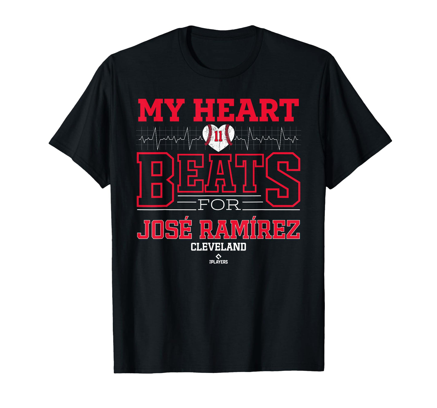 My Heart Beats Jos Ram Rez Cleveland T-Shirt - Trendy Graphic Unisex - T-Shirt, Sweatshirt, Hoodie