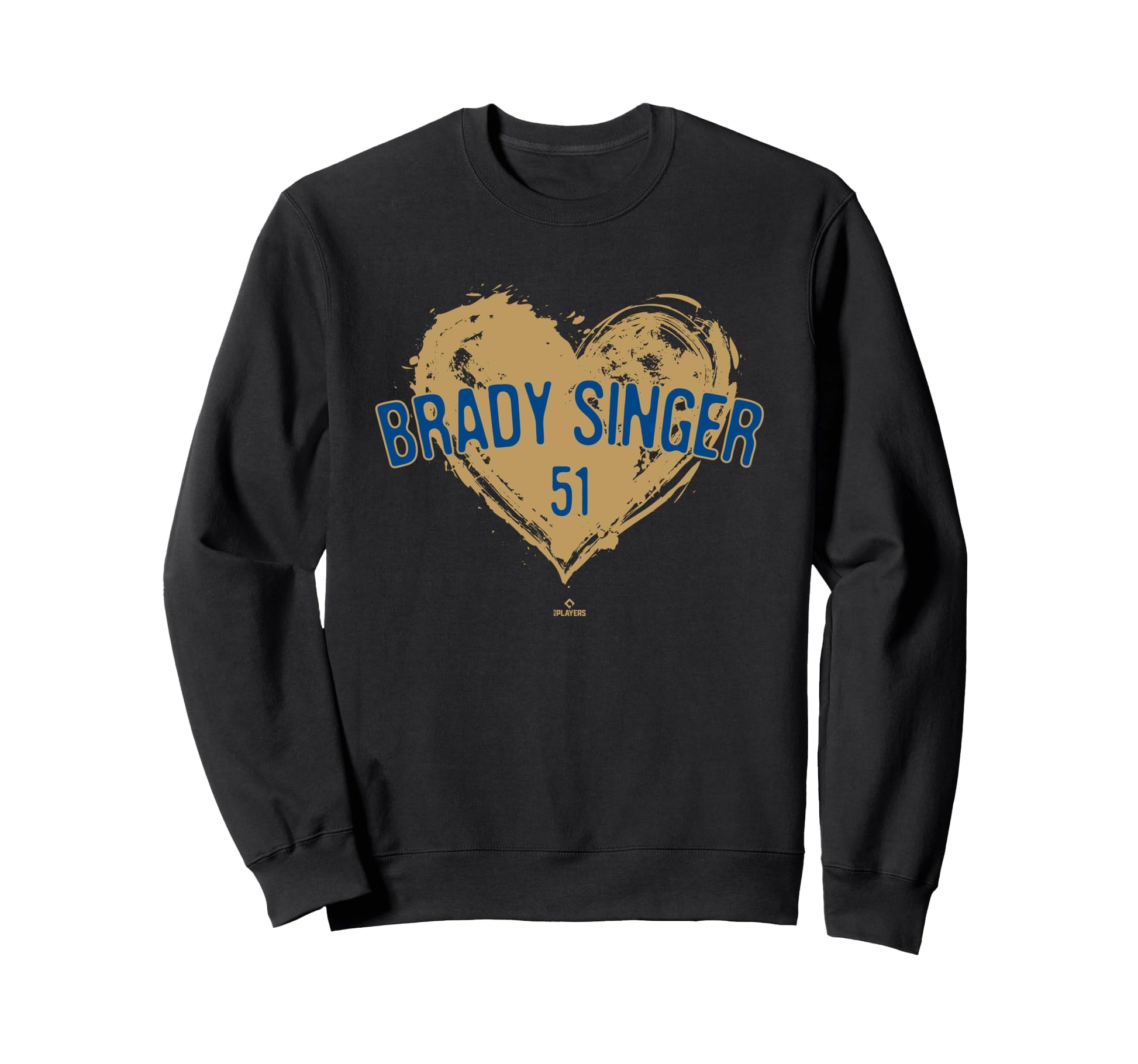 Distressed Heart Brady Singer Sweatshirt - Aesthetic Graphic for Adults - T-Shirt, Sweatshirt, Hoodie