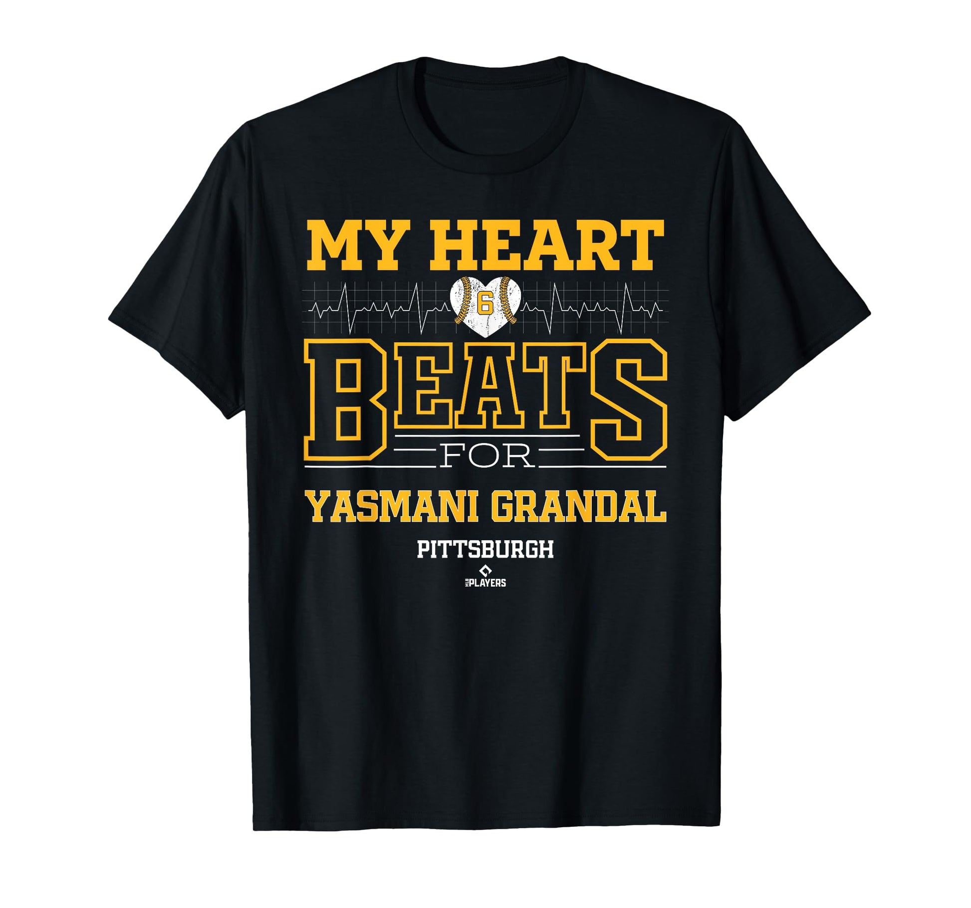 My Heart Beats Yasmani Grandal Pittsburgh T-Shirt - Novelty Apparel Unisex - T-Shirt, Sweatshirt, Hoodie