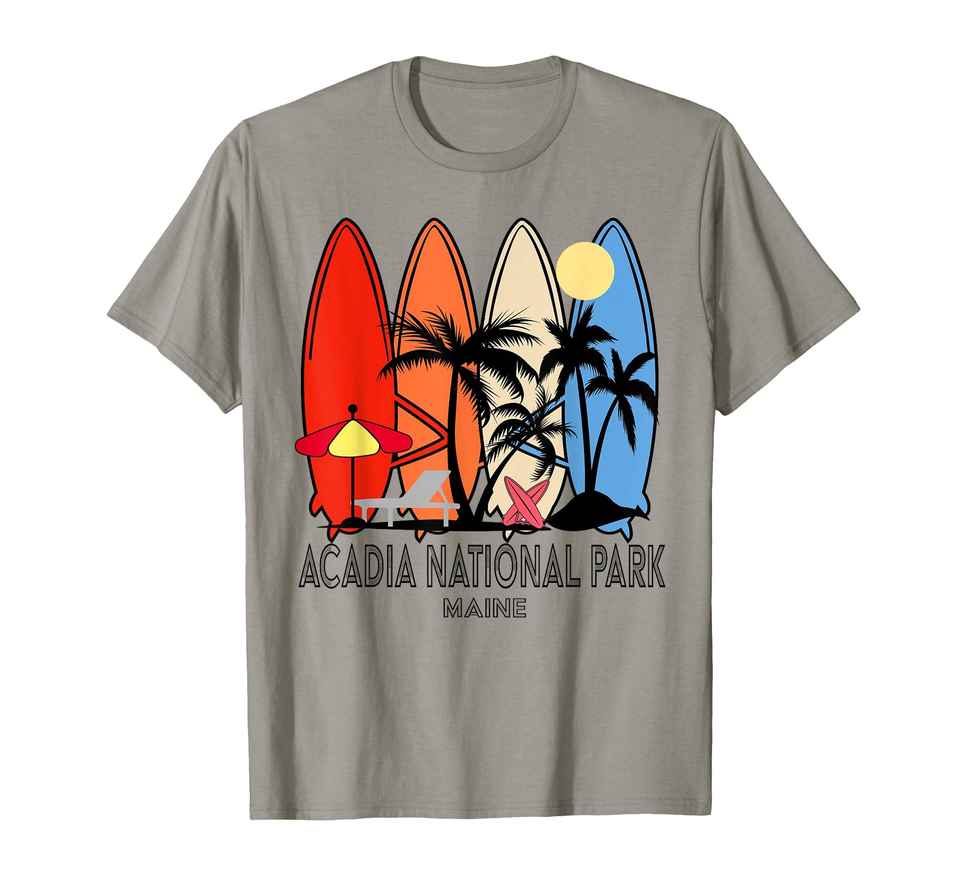 Acadia National Park Maine Surfer T-Shirt - Aesthetic Graphic for Adults - T-Shirt, Sweatshirt, Hoodie