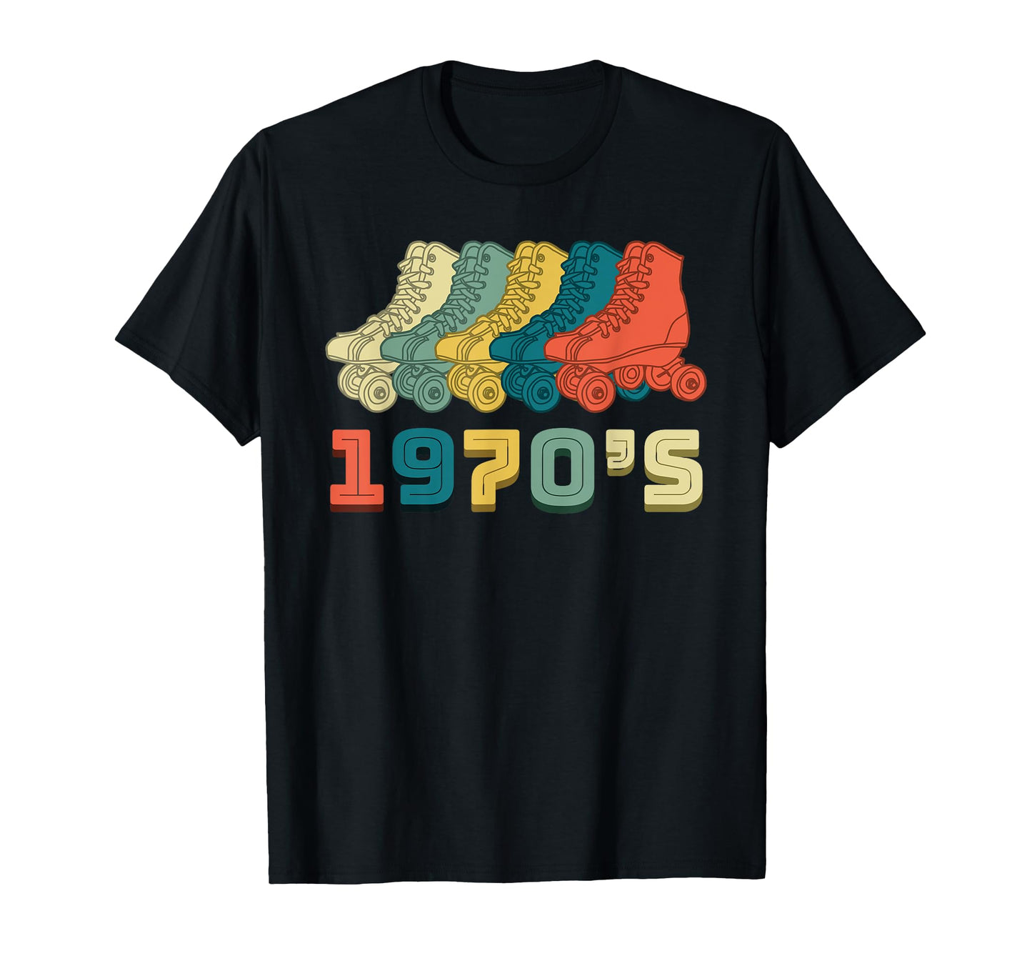 Roller Skating 70S 1970 Derby Skater T-Shirt - Fun Novelty Design Men Women - T-Shirt, Sweatshirt, Hoodie