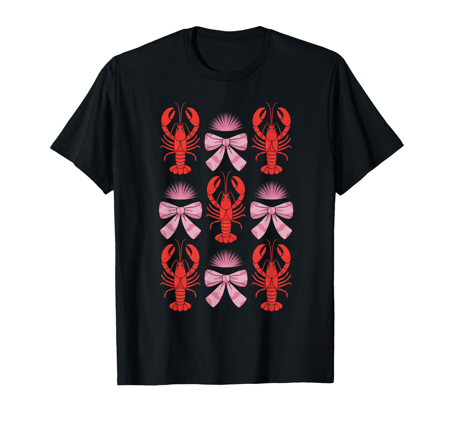 Coquette Bow Crawfish Y2K Aesthetic T-Shirt - Novelty Apparel Unisex - T-Shirt, Sweatshirt, Hoodie