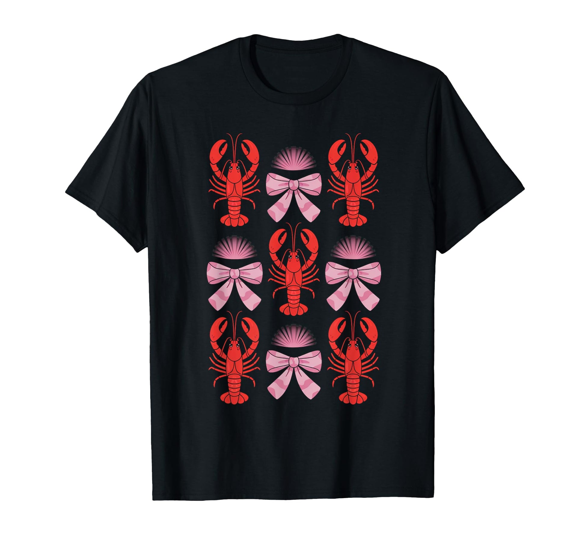 Coquette Bow Crawfish Y2K Aesthetic T-Shirt - Novelty Apparel Unisex - T-Shirt, Sweatshirt, Hoodie