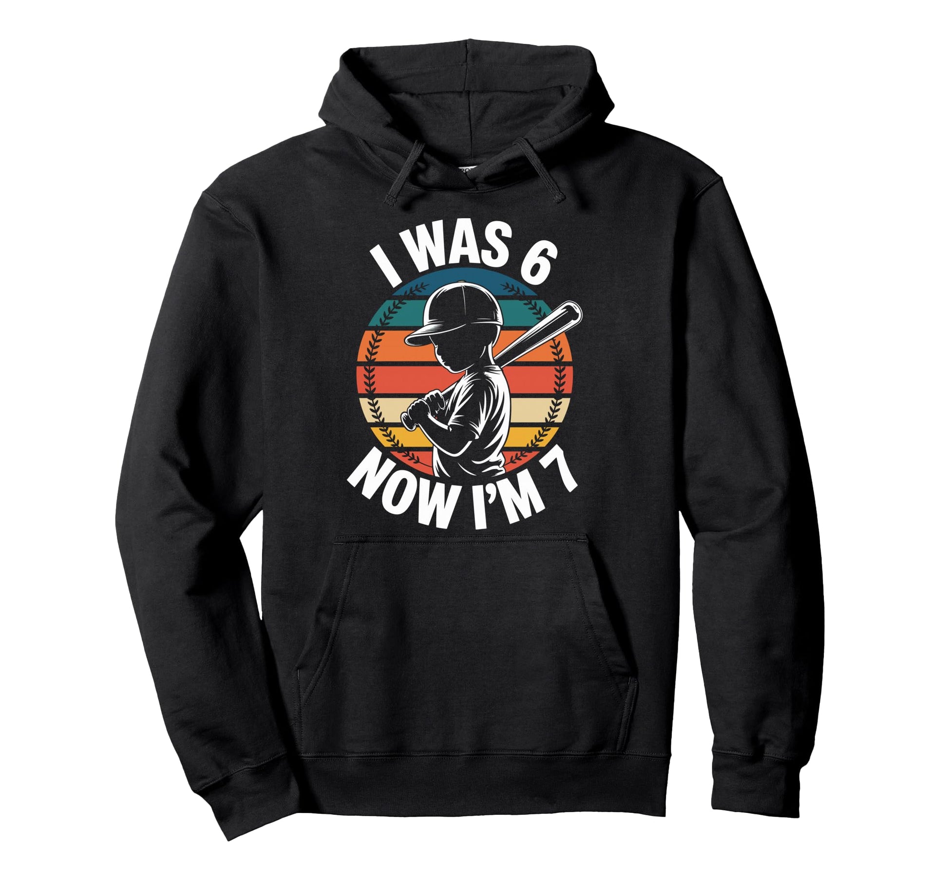 I Was 6 Now Im 7 Birthday 67 Baseball Hoodie - Aesthetic Graphic Unisex - T-Shirt, Sweatshirt, Hoodie