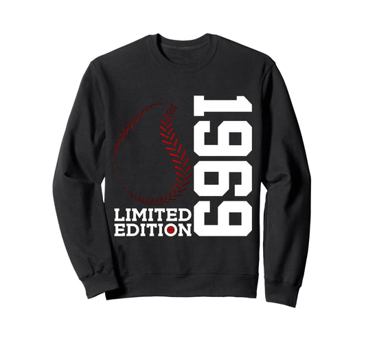 57Th Birthday Baseball 1969 Sweatshirt - Graphic Print for Adults - T-Shirt, Sweatshirt, Hoodie