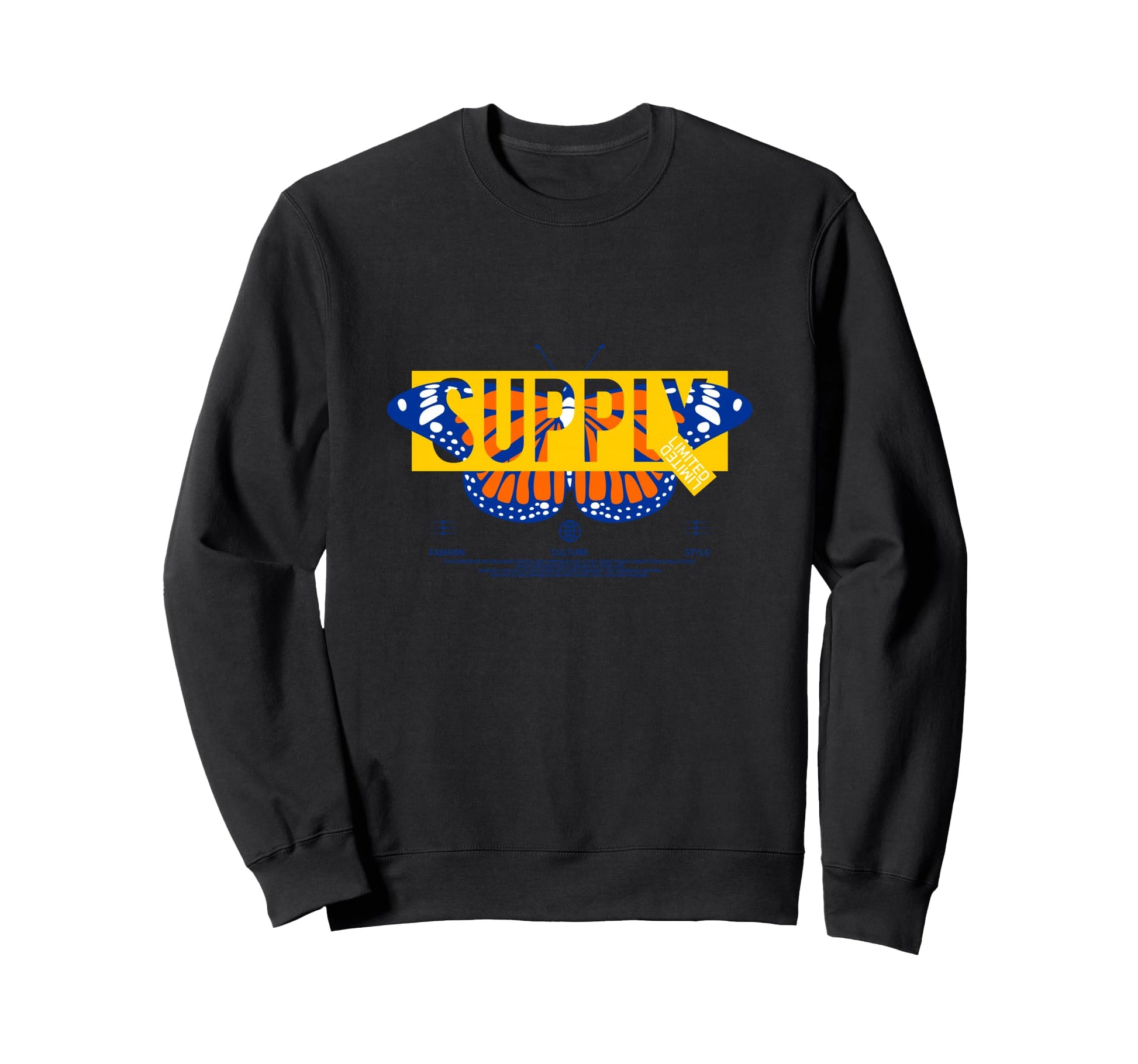 Butterfly Y2K Grunge Aesthetic Sweatshirt - Aesthetic Graphic for Adults - T-Shirt, Sweatshirt, Hoodie
