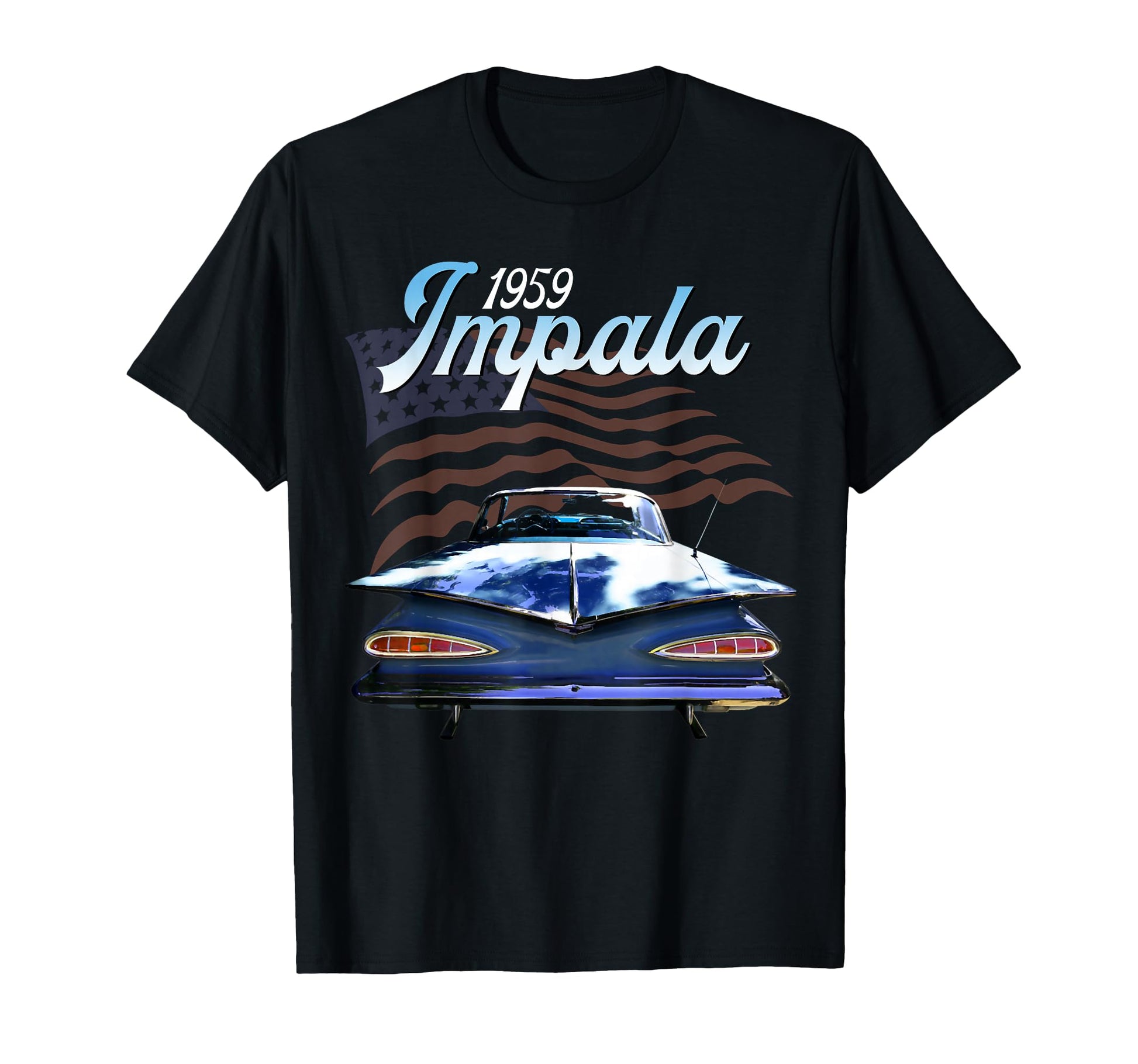 1959 59 Impala Old School Muscle Car T-Shirt - Trendy Graphic Men Women - T-Shirt, Sweatshirt, Hoodie