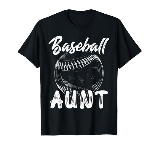 Baseball Aunt Family Matching Players T-Shirt - Graphic Print for Adults - T-Shirt, Sweatshirt, Hoodie