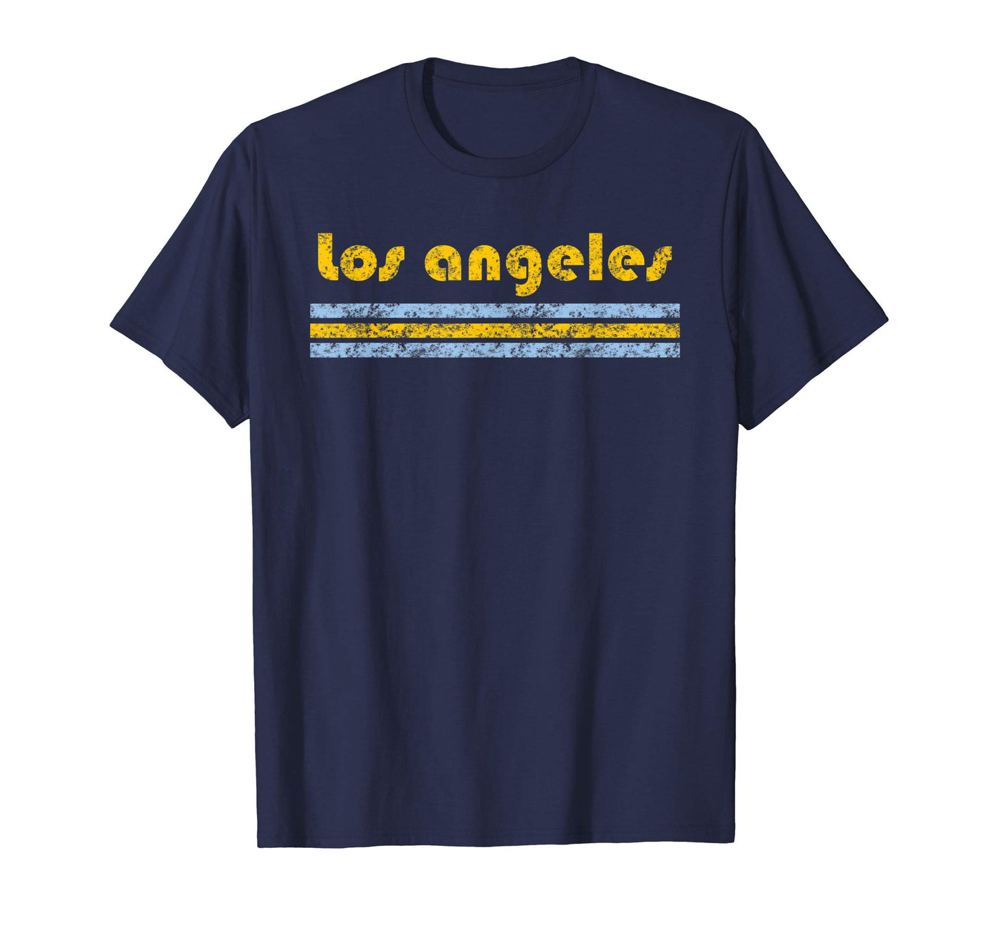 Los Angeles California Three Stripe T-Shirt - Unique Graphic for Adults - T-Shirt, Sweatshirt, Hoodie