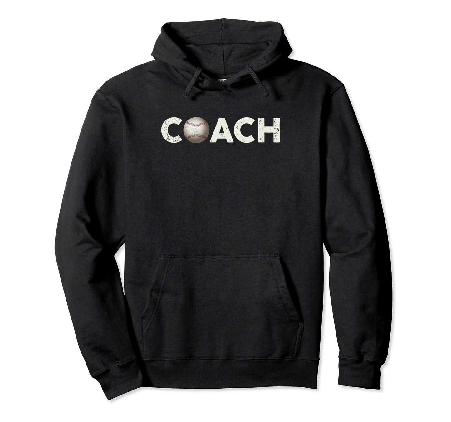 Baseball Coach Trainer Distressed Hoodie - Streetwear Style Unisex - T-Shirt, Sweatshirt, Hoodie