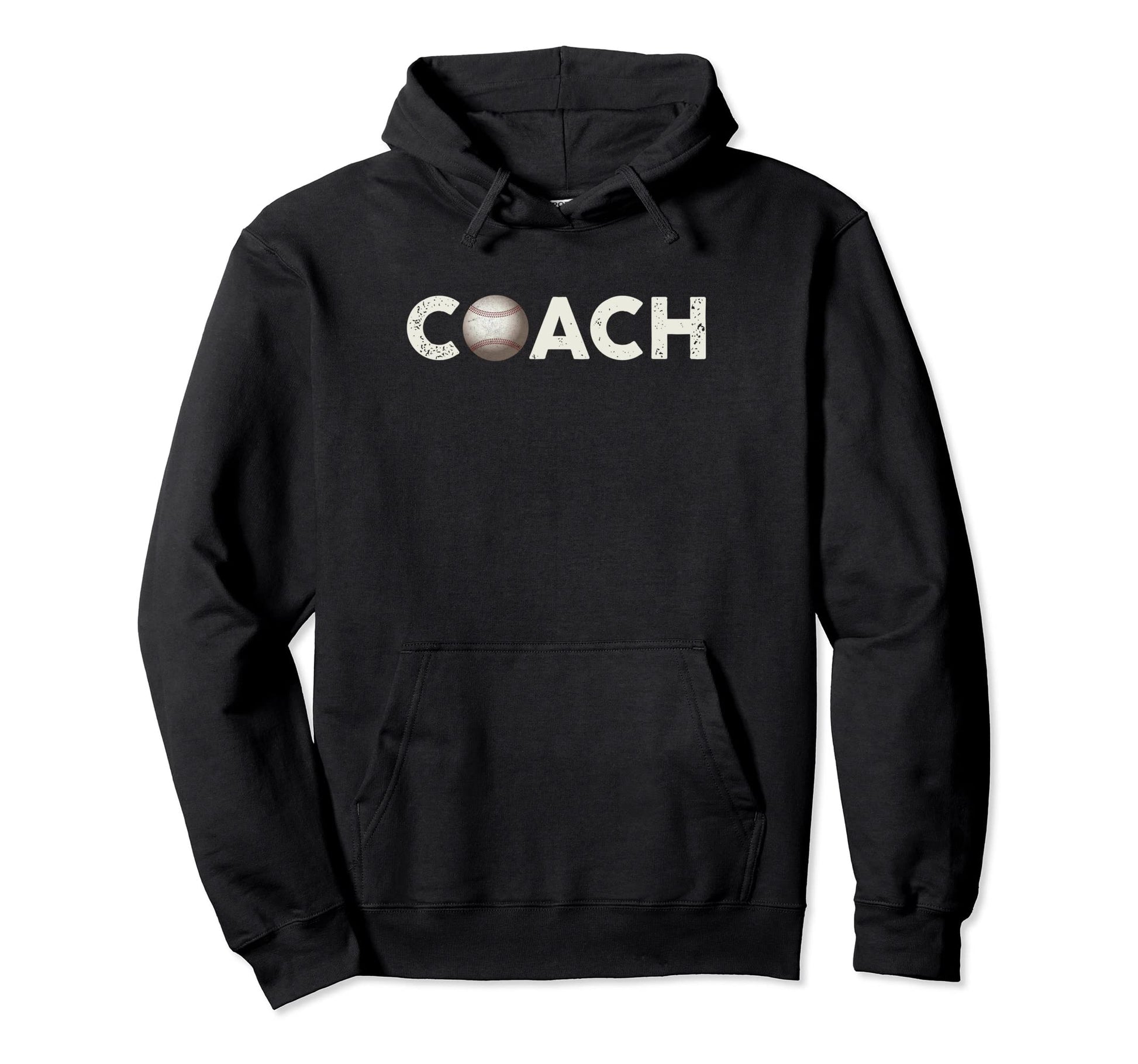 Baseball Coach Trainer Distressed Hoodie - Streetwear Style Unisex - T-Shirt, Sweatshirt, Hoodie
