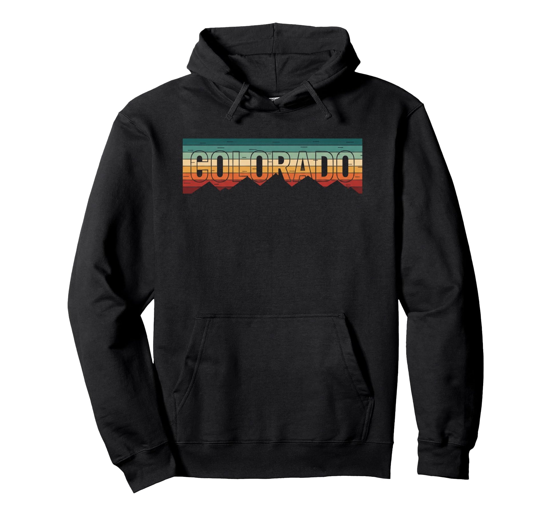 Colorado Mountain State Pride Stripes Hoodie - Casual Everyday Wear Unisex - T-Shirt, Sweatshirt, Hoodie