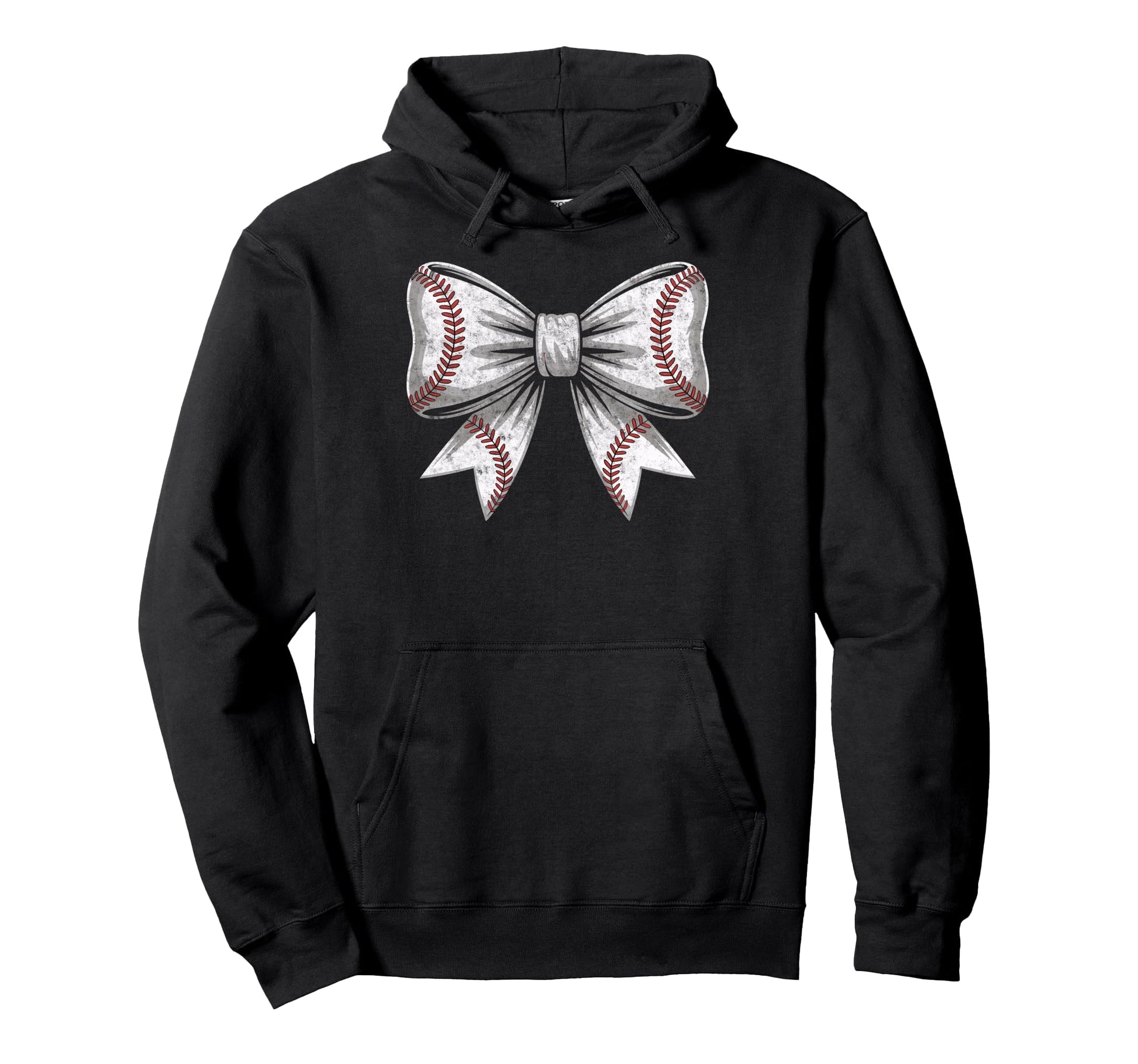Baseball Ball Bow Player Mother Hoodie - Custom Art Print for Adults - T-Shirt, Sweatshirt, Hoodie