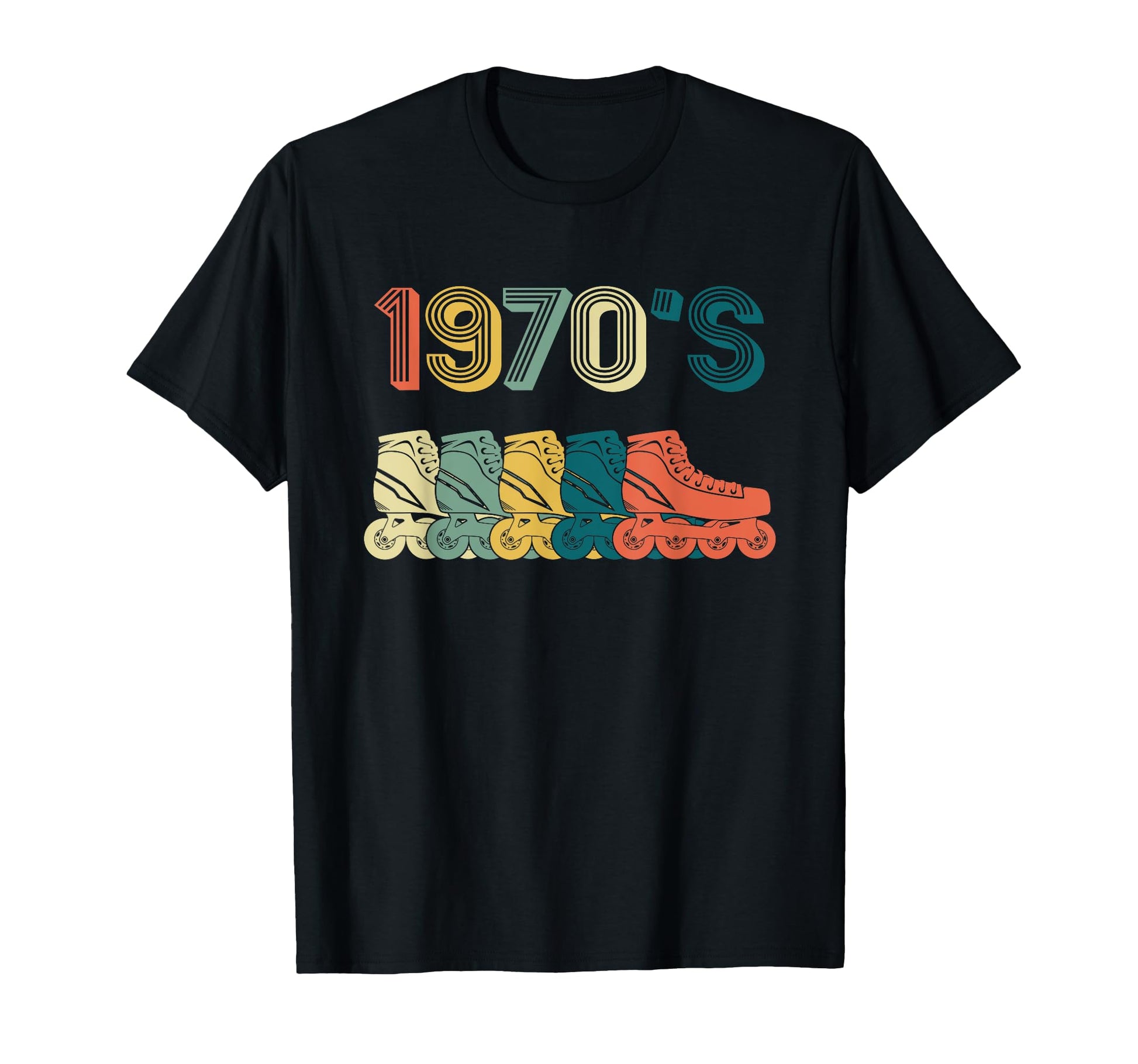 Roller Skate Skating 70S Gift T-Shirt - Fun Novelty Design for Adults - T-Shirt, Sweatshirt, Hoodie