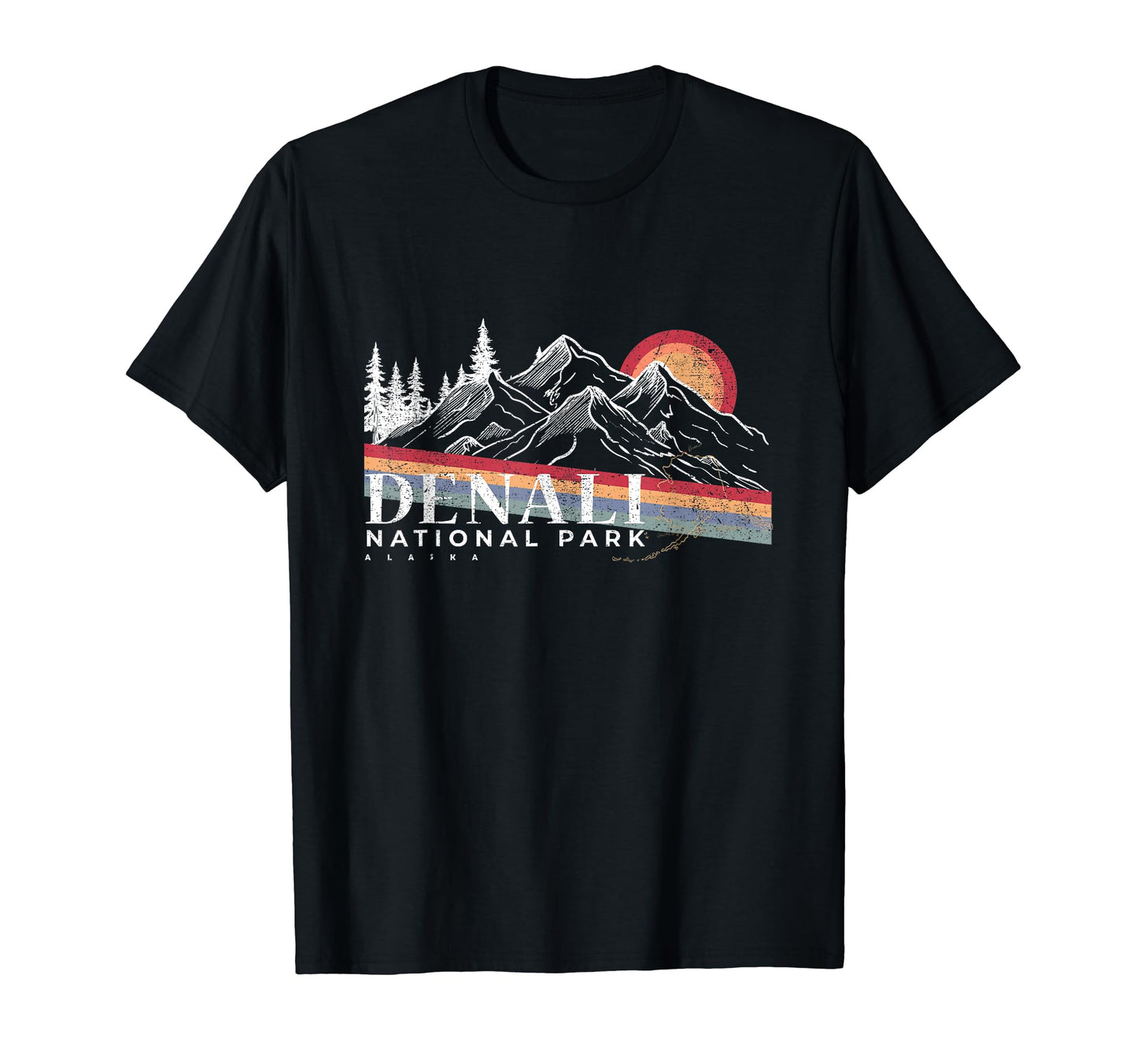 Denali National Park Alaska Mountains T-Shirt - Unique Graphic Men Women - T-Shirt, Sweatshirt, Hoodie