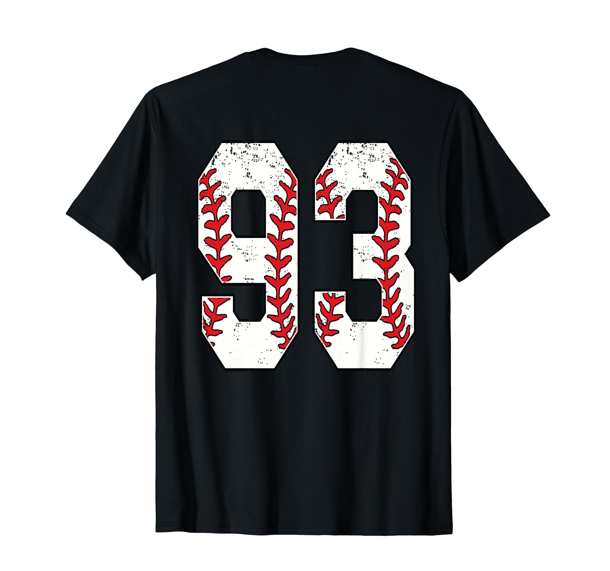 Number 93 Baseball Jersey Number 93 Back T-Shirt - Unique Graphic Men Women - T-Shirt, Sweatshirt, Hoodie