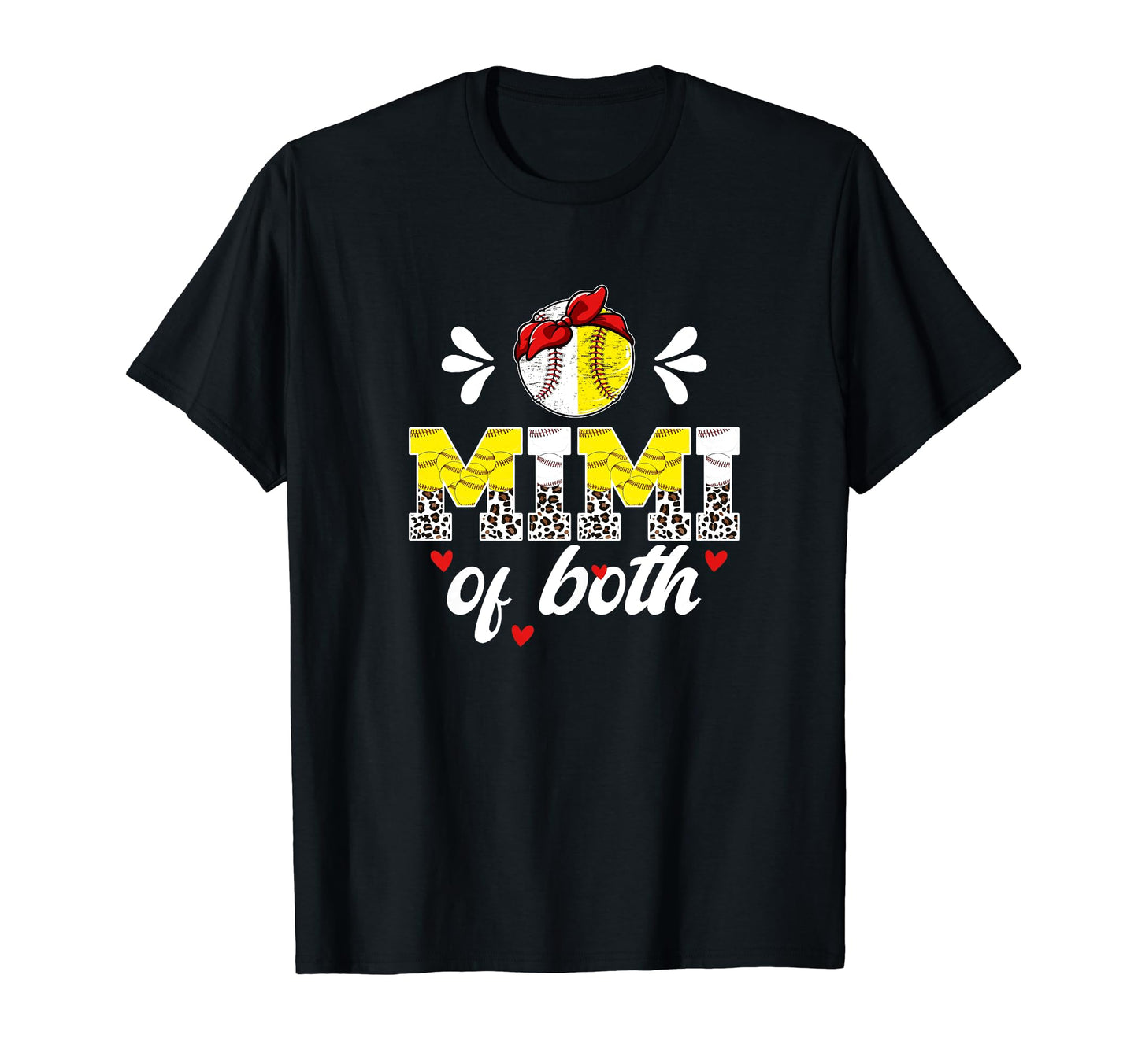 Mimi Both Leopard Baseball Softball T-Shirt - Custom Art Print for Adults - T-Shirt, Sweatshirt, Hoodie