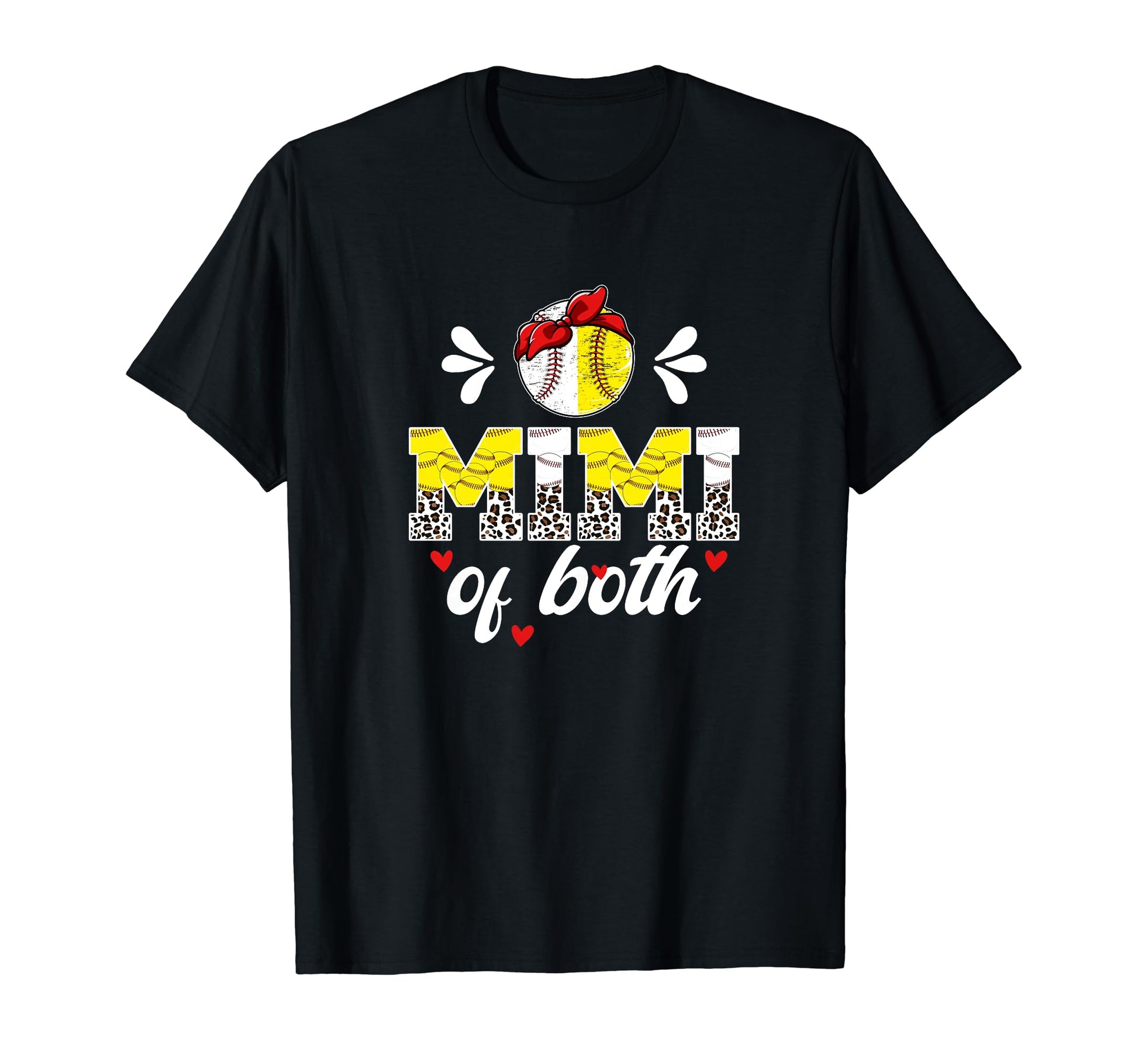 Mimi Both Leopard Baseball Softball T-Shirt - Custom Art Print for Adults - T-Shirt, Sweatshirt, Hoodie