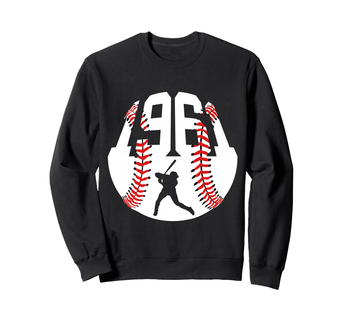 1961 Baseball 65Th Birthday Sweatshirt - Unique Graphic Unisex - T-Shirt, Sweatshirt, Hoodie
