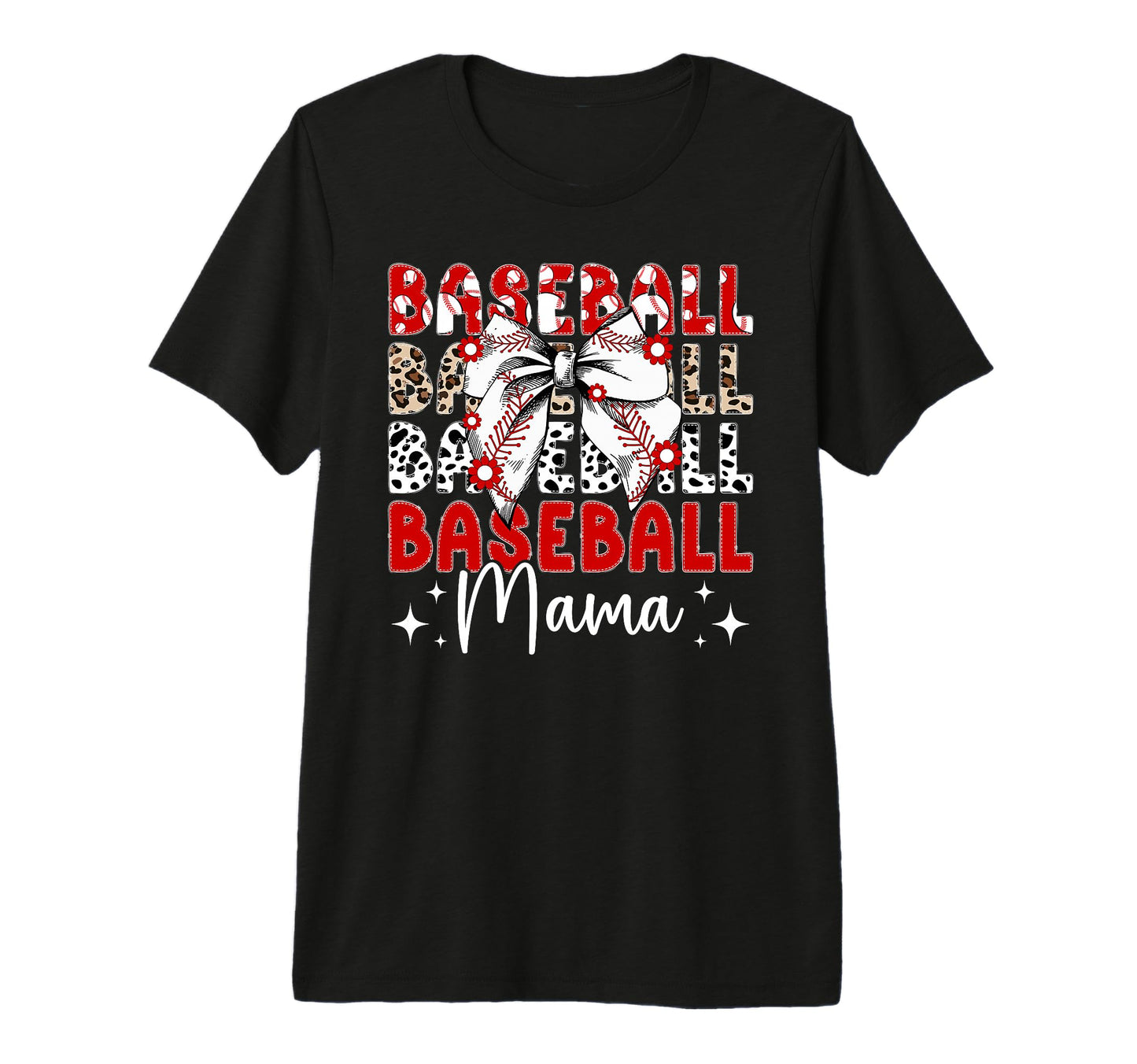 Baseball Mama Coquette Baseball T-Shirt - Fun Novelty Design for Adults - T-Shirt, Sweatshirt, Hoodie