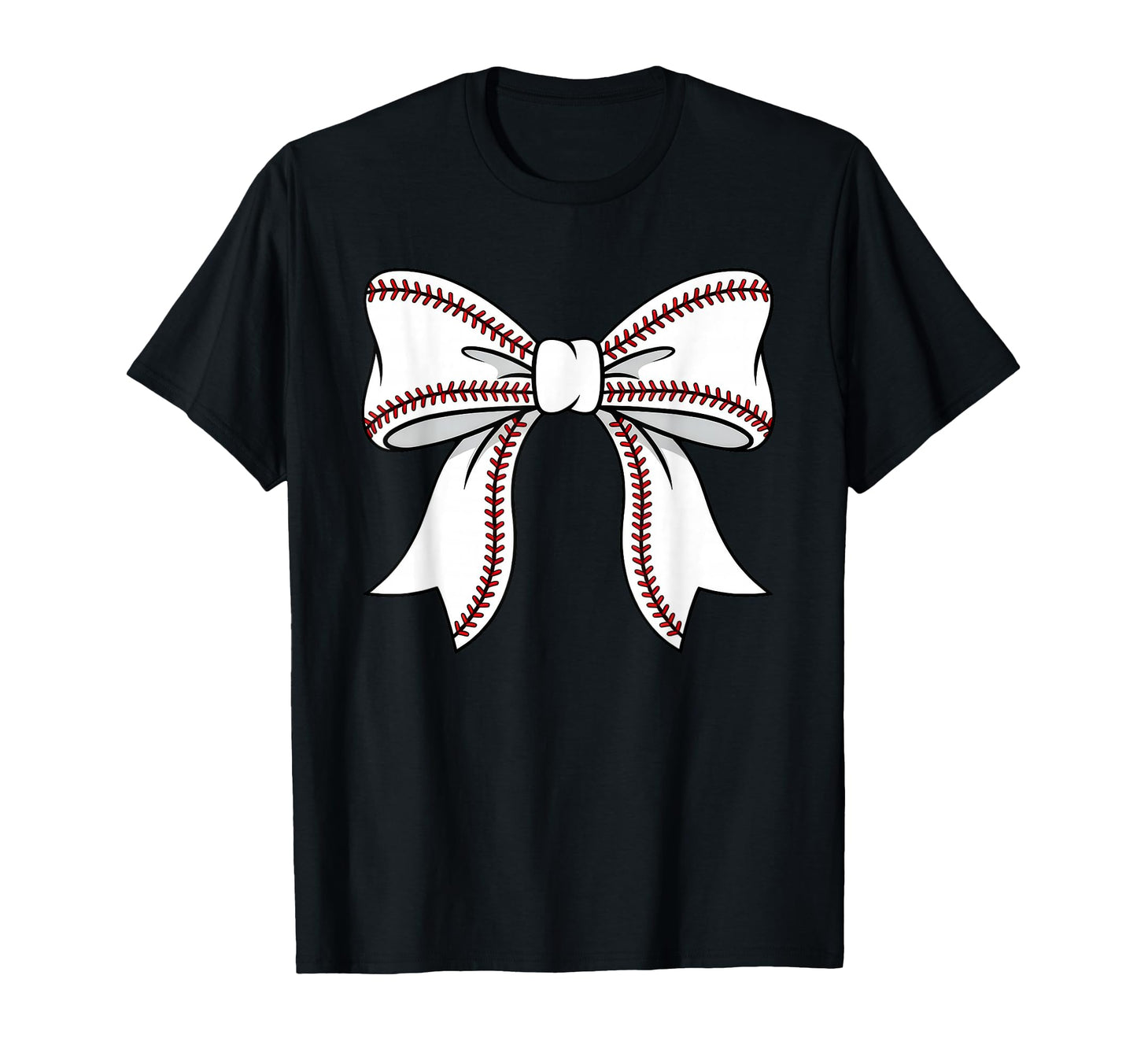Baseball Bow Mothers Day Baseball Mom T-Shirt - Custom Art Print Men Women - T-Shirt, Sweatshirt, Hoodie