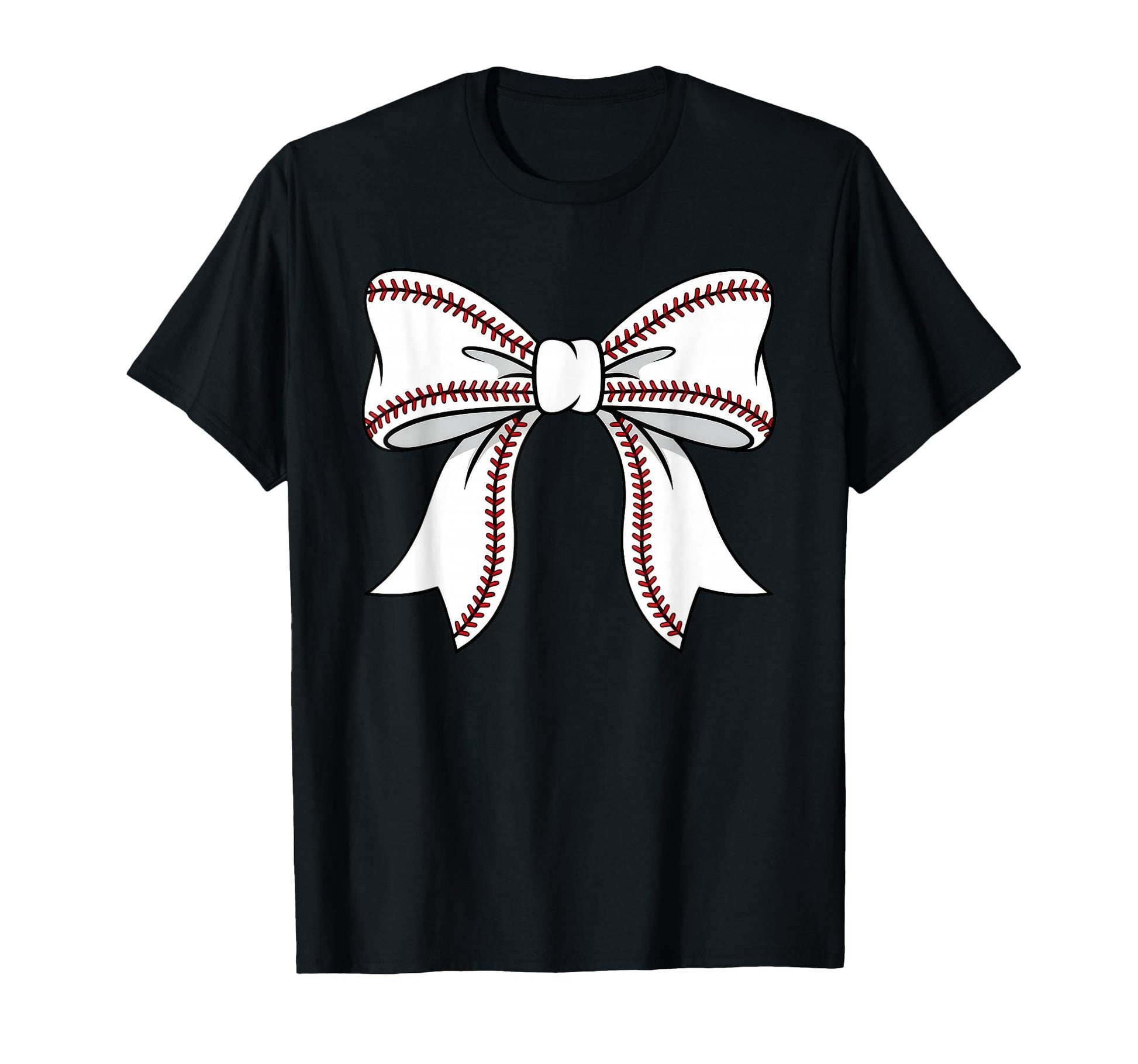 Baseball Bow Mothers Day Baseball Mom T-Shirt - Custom Art Print Men Women - T-Shirt, Sweatshirt, Hoodie
