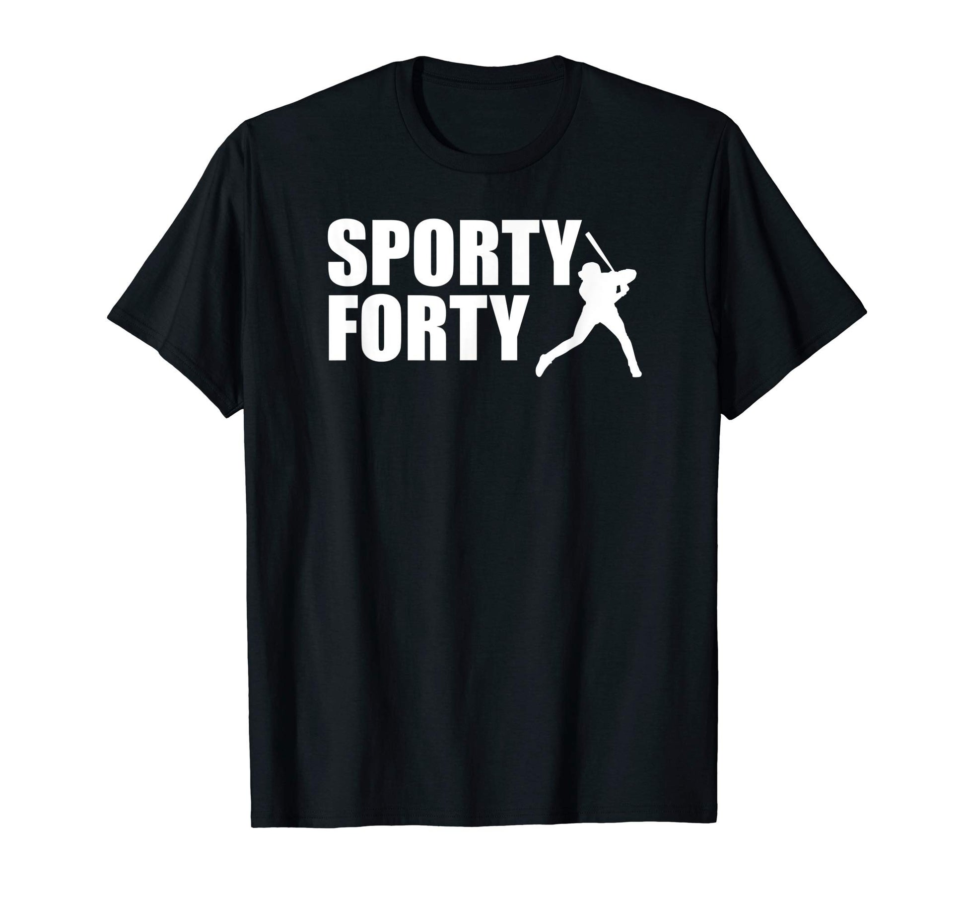 Sporty 40 Birthday Baseball Lovers T-Shirt - Custom Art Print Unisex - T-Shirt, Sweatshirt, Hoodie