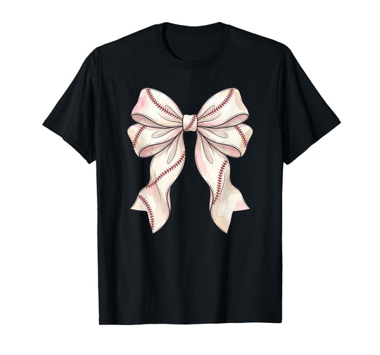 Baseball Coquette Bow T-Shirt - Trendy Graphic Men Women - T-Shirt, Sweatshirt, Hoodie
