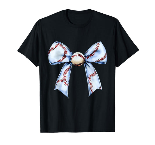 Baseball Coquette Bow Baseball Mom T-Shirt - Trendy Graphic Men Women - T-Shirt, Sweatshirt, Hoodie