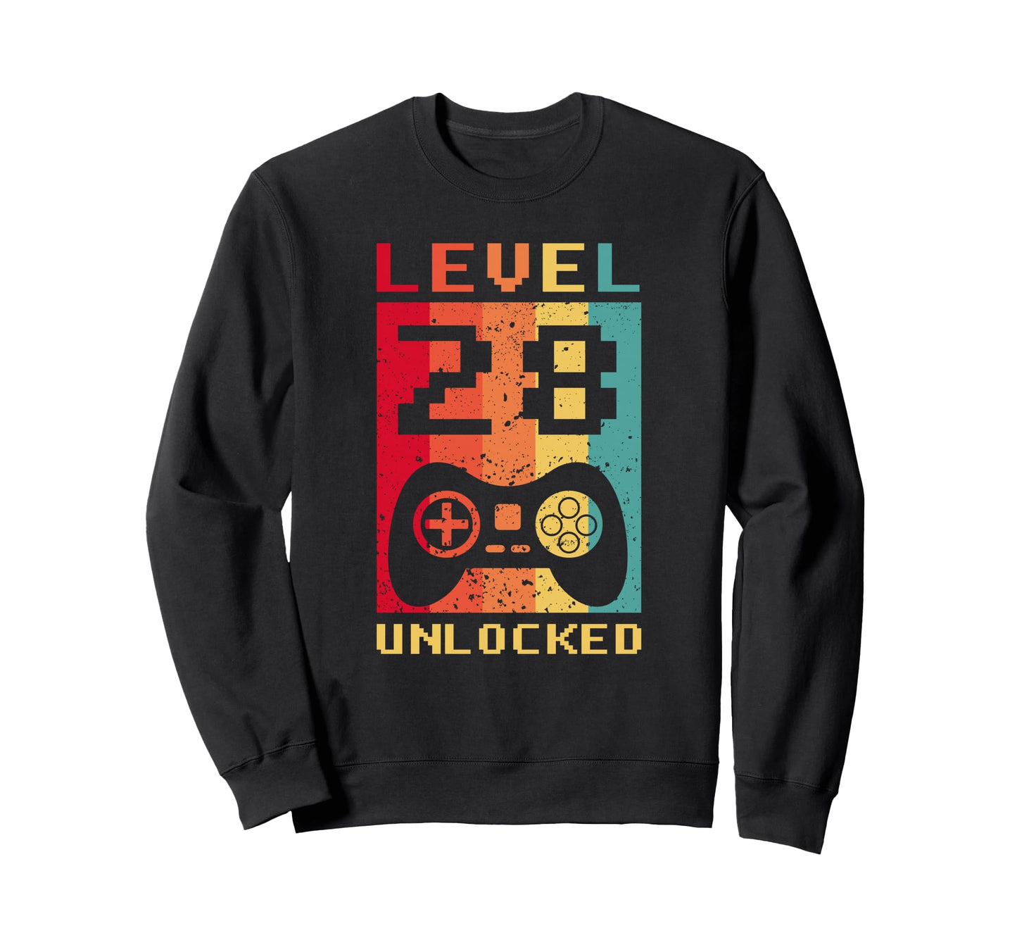Level 28 Unlocked Gamer Controller Sweatshirt - Graphic Print Unisex - T-Shirt, Sweatshirt, Hoodie