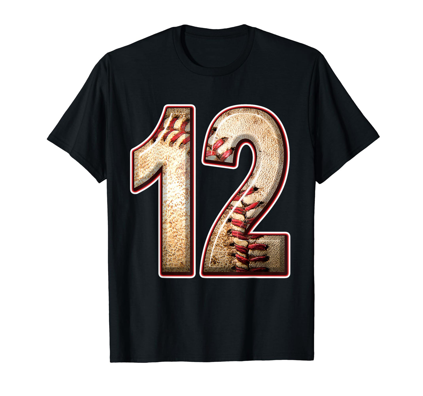 12 Years Old Baseball Player 12Th T-Shirt - Custom Art Print Unisex - T-Shirt, Sweatshirt, Hoodie