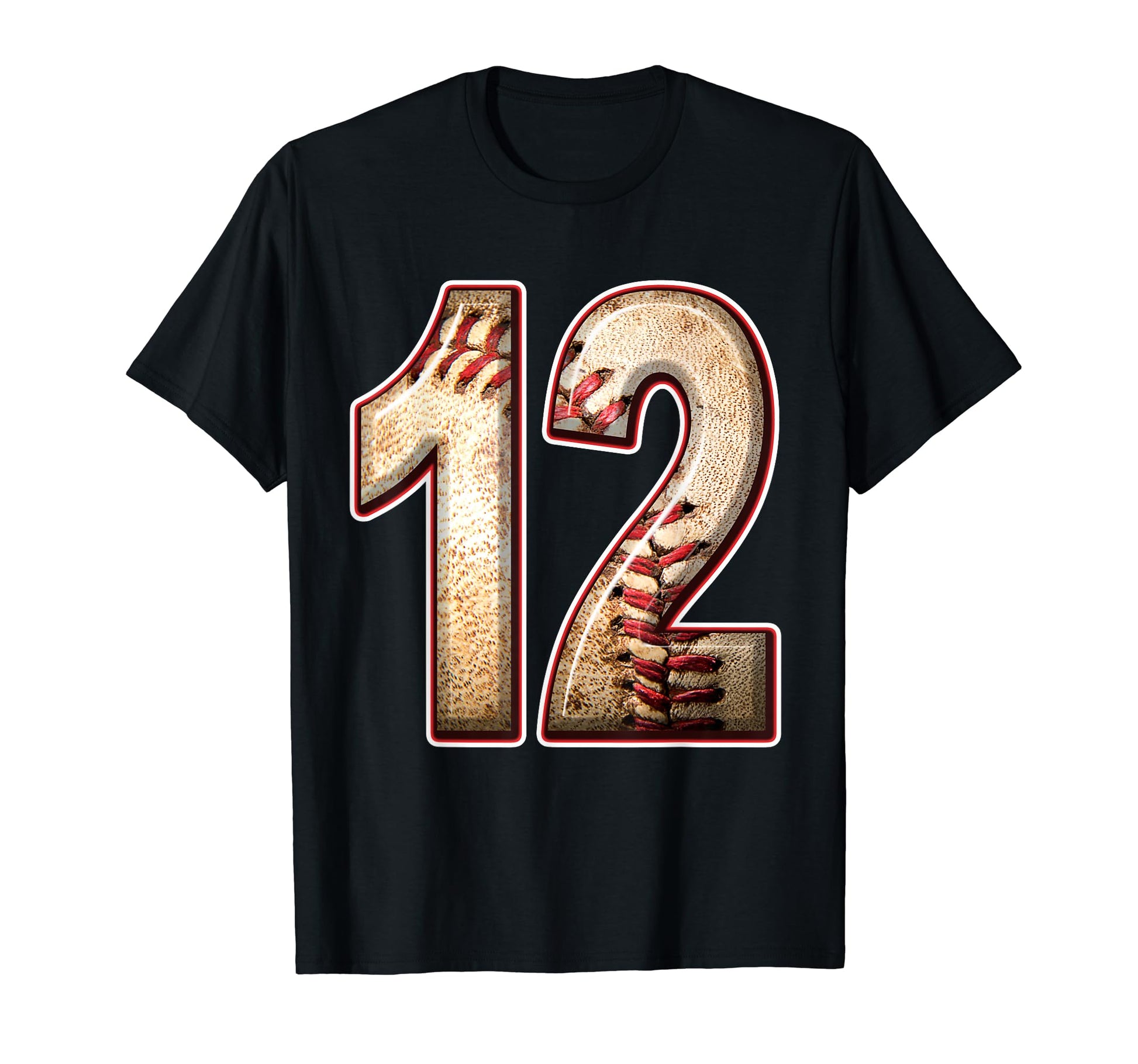 12 Years Old Baseball Player 12Th T-Shirt - Custom Art Print Unisex - T-Shirt, Sweatshirt, Hoodie