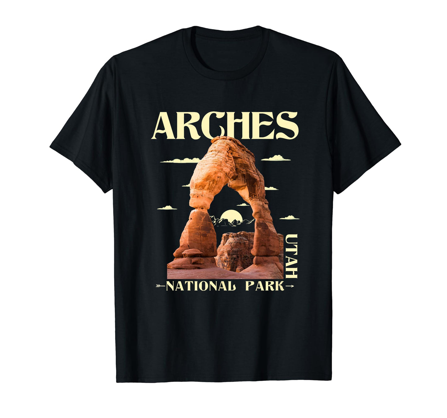 Arches National Park Hiking Camping T-Shirt - Fun Novelty Design Unisex - T-Shirt, Sweatshirt, Hoodie