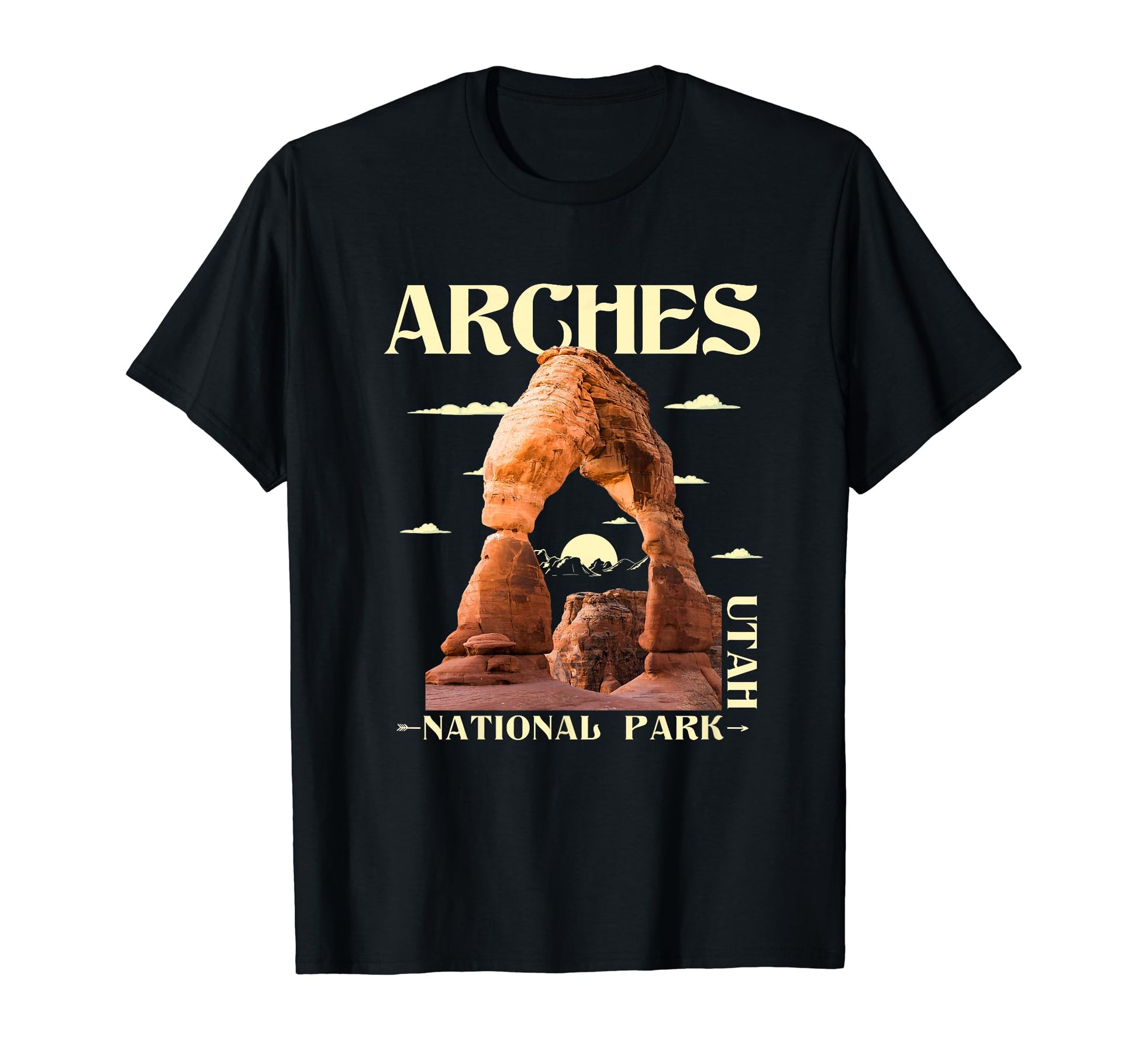 Arches National Park Hiking Camping T-Shirt - Fun Novelty Design Unisex - T-Shirt, Sweatshirt, Hoodie
