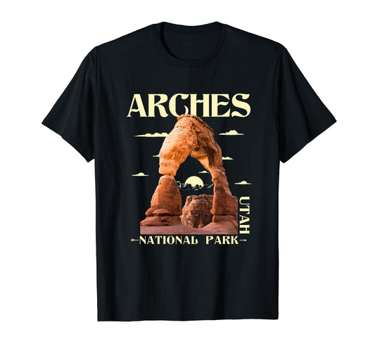 Arches National Park Hiking Camping T-Shirt - Fun Novelty Design Unisex - T-Shirt, Sweatshirt, Hoodie