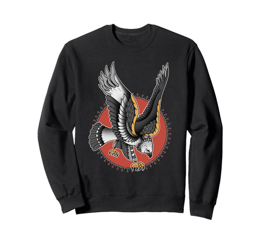 American Traditional Harpy Eagle Tattoo Sweatshirt - Graphic Print Unisex - T-Shirt, Sweatshirt, Hoodie