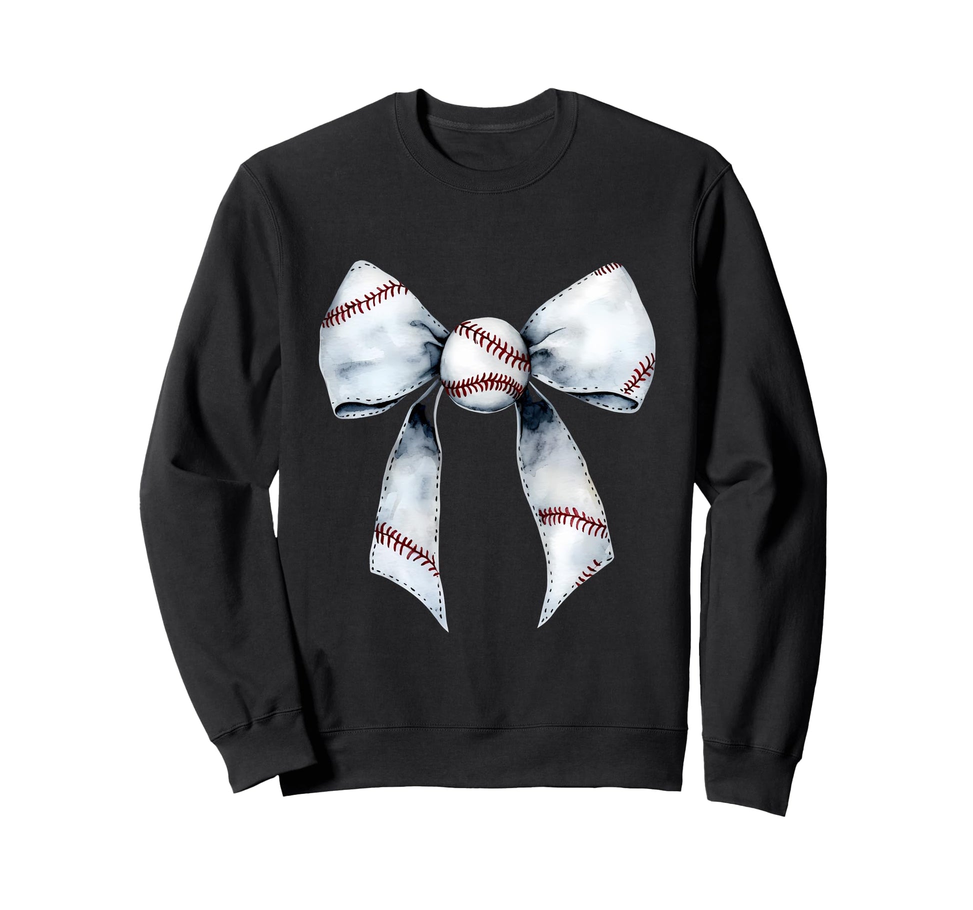 Baseball Coquette Bow Baseball Mom Sweatshirt - Minimalist Print for Adults - T-Shirt, Sweatshirt, Hoodie