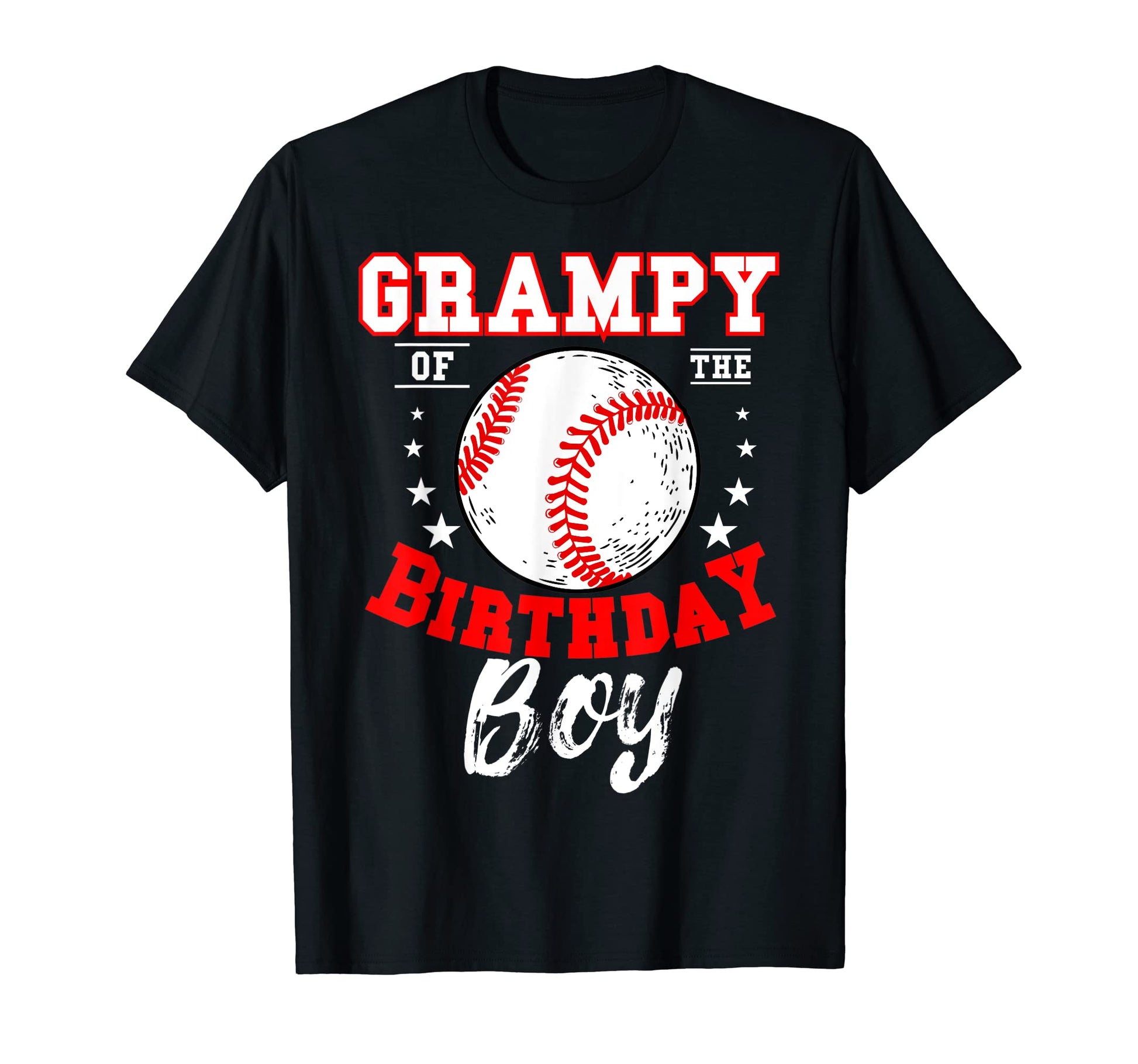 Grampy Birthday Baseball Theme Bday T-Shirt - Trendy Graphic for Adults - T-Shirt, Sweatshirt, Hoodie