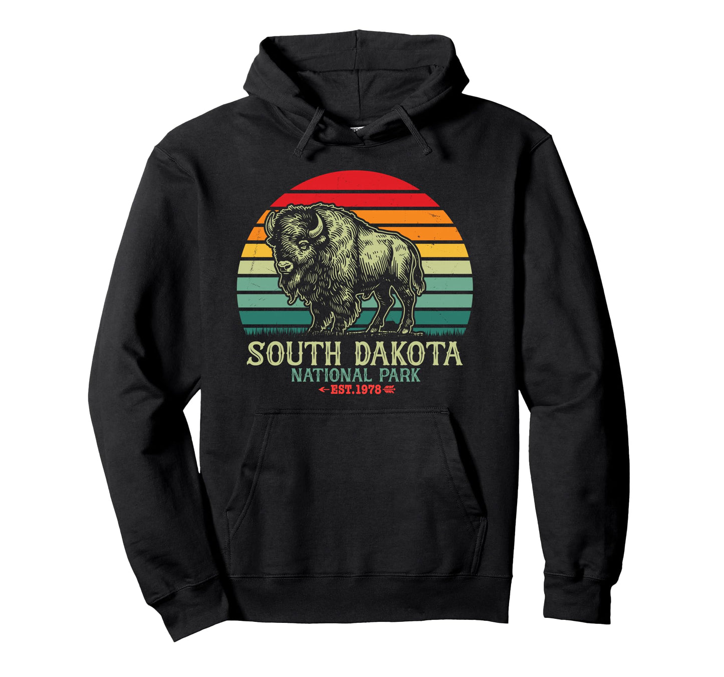 Badlands South Dakota National Park Hoodie - Minimalist Print Unisex - T-Shirt, Sweatshirt, Hoodie