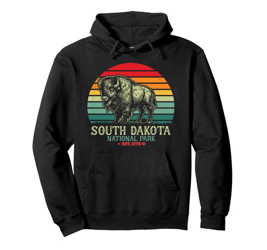 Badlands South Dakota National Park Hoodie - Minimalist Print Unisex - T-Shirt, Sweatshirt, Hoodie